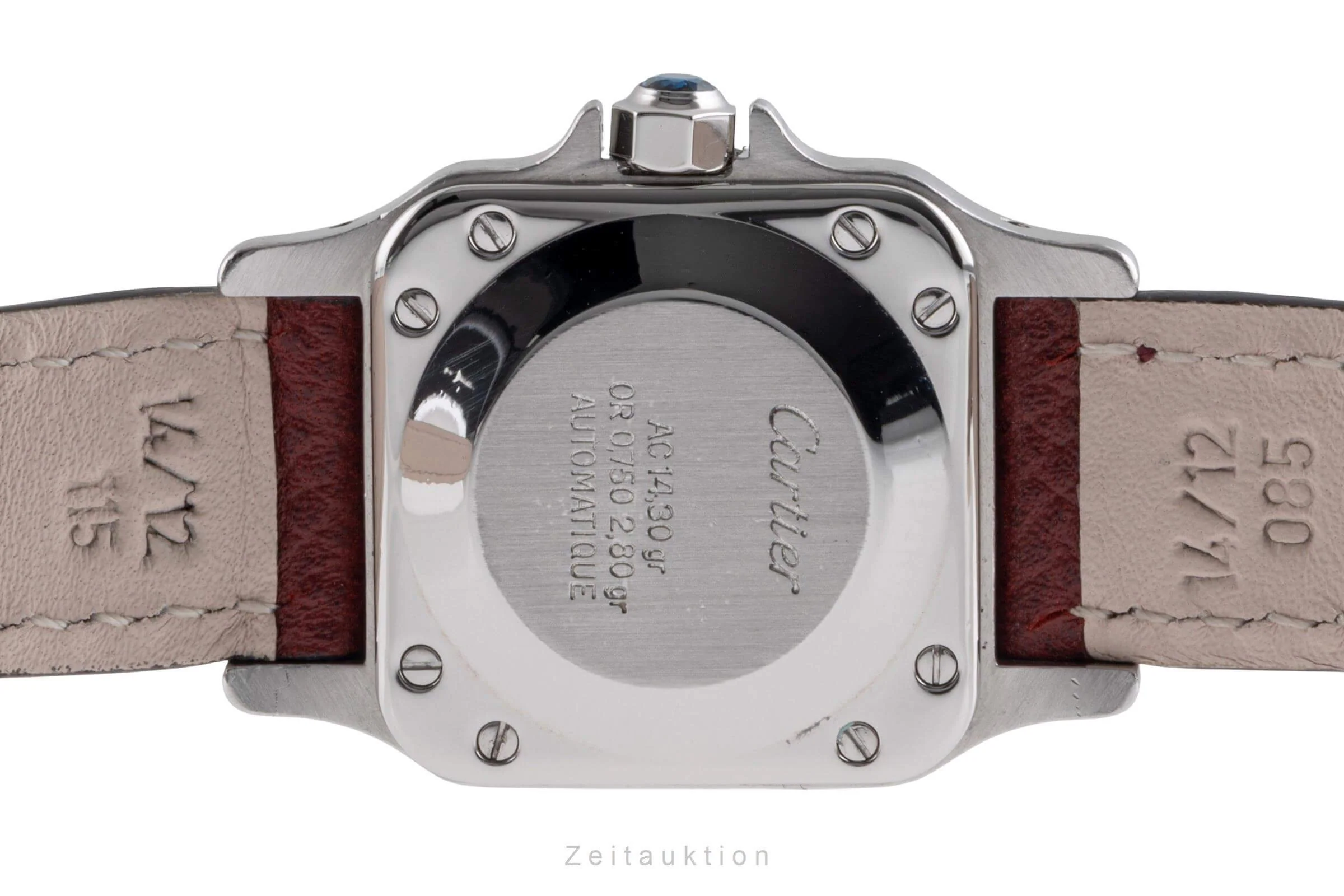 Cartier Santos steel / gold automatic women's watch 0902  [2406568] - Image 9