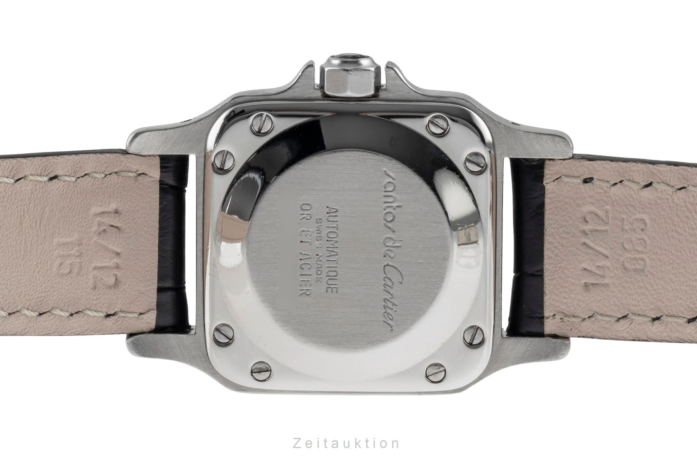 Cartier Santos steel / gold automatic women's watch 0902  [2503618] - Image 11