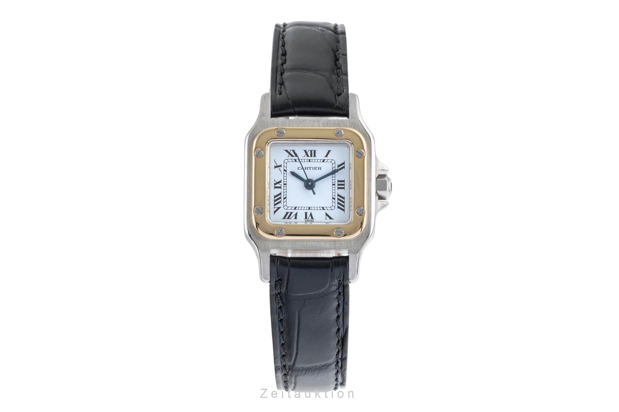 Cartier Santos steel / gold automatic women's watch 0902  [2503618] - Image 5