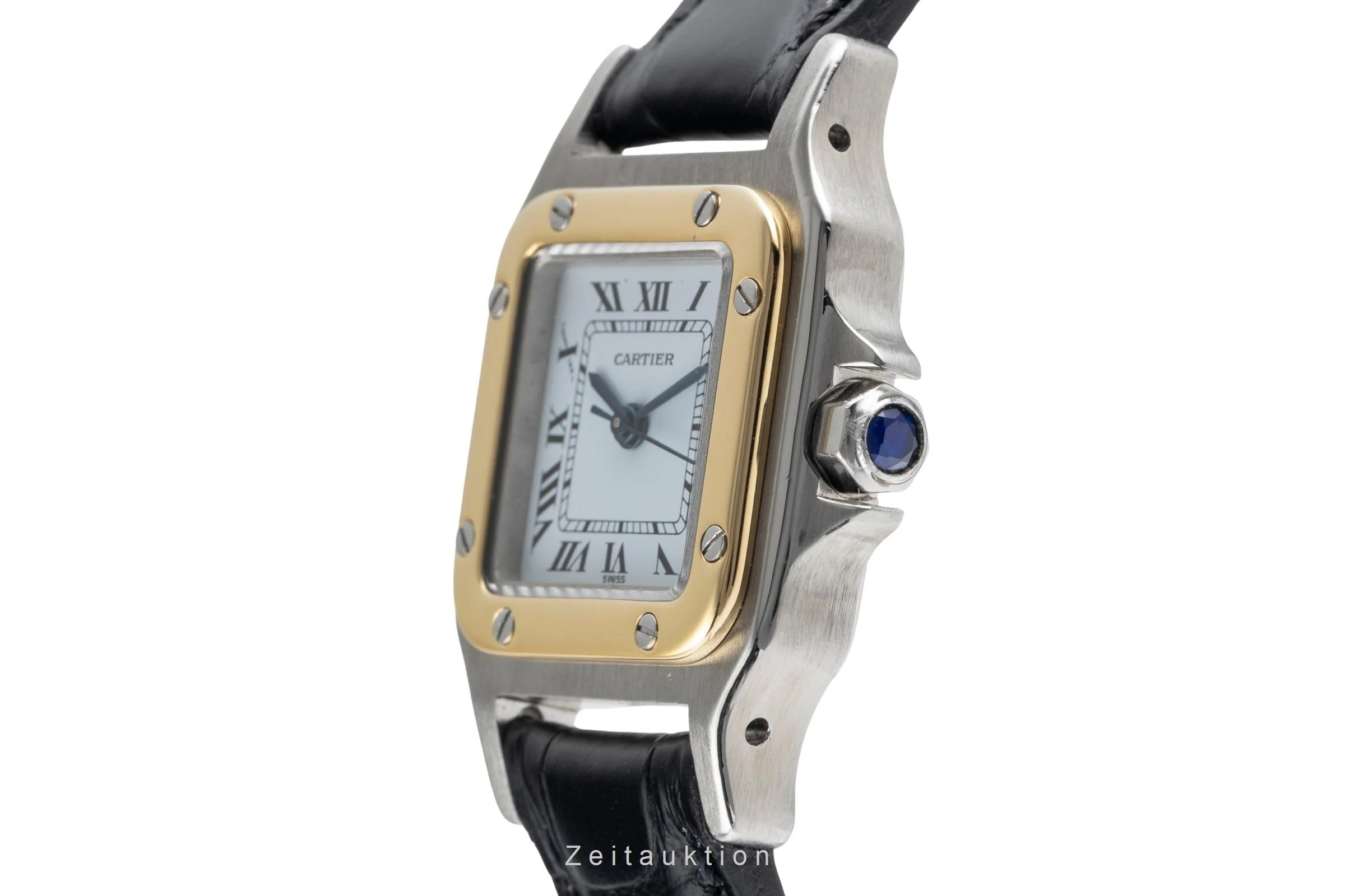 Cartier Santos steel / gold automatic women's watch 0902  [2503618] - Image 7