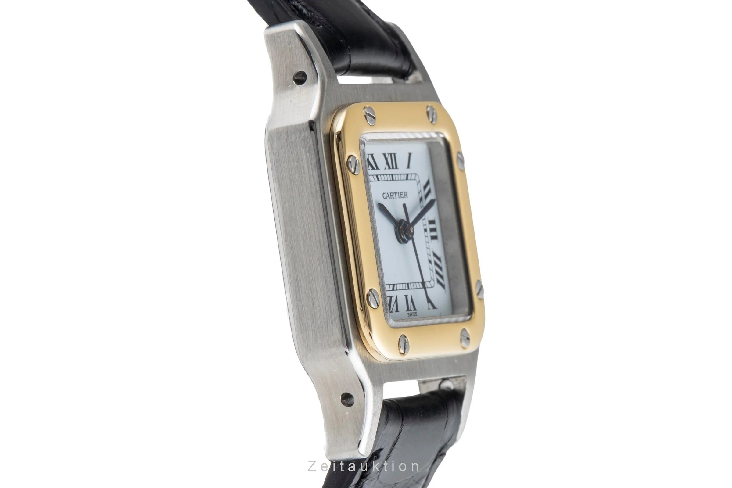 Cartier Santos steel / gold automatic women's watch 0902  [2503618] - Image 8
