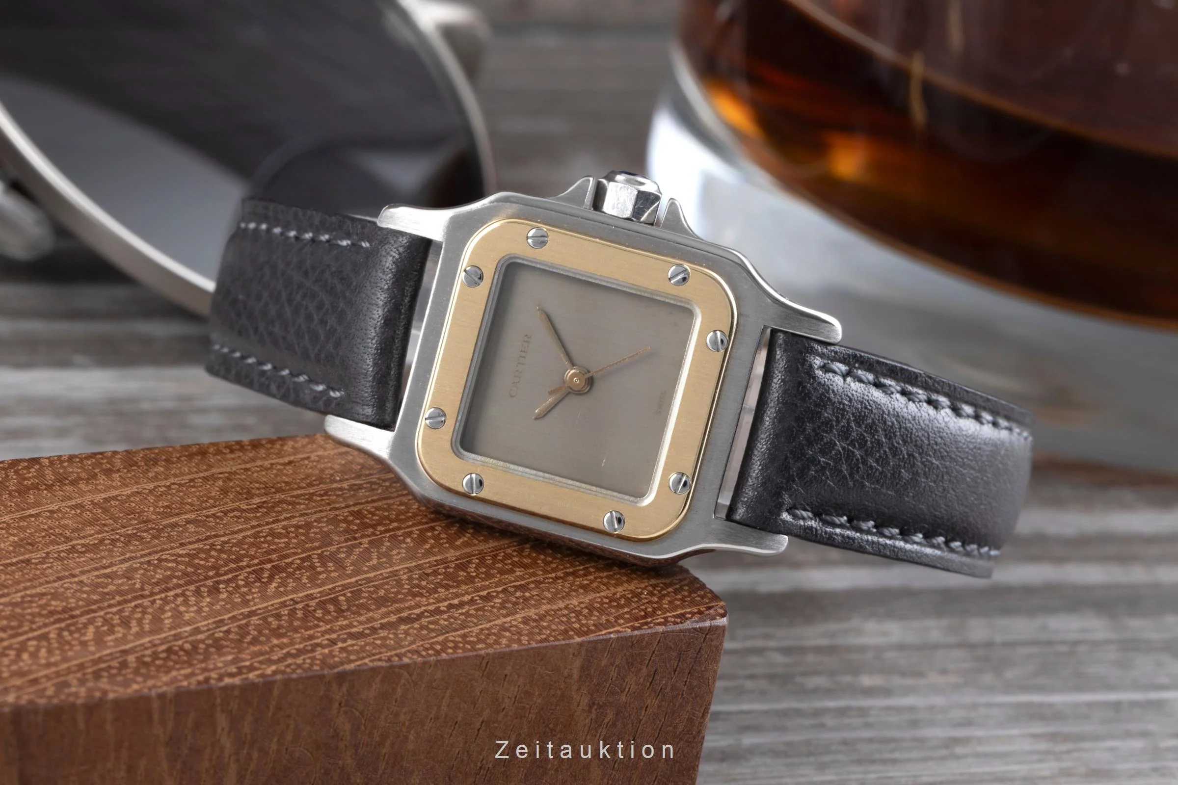 Cartier Santos steel / gold automatic women's watch 0902  [2506034] - Image 3