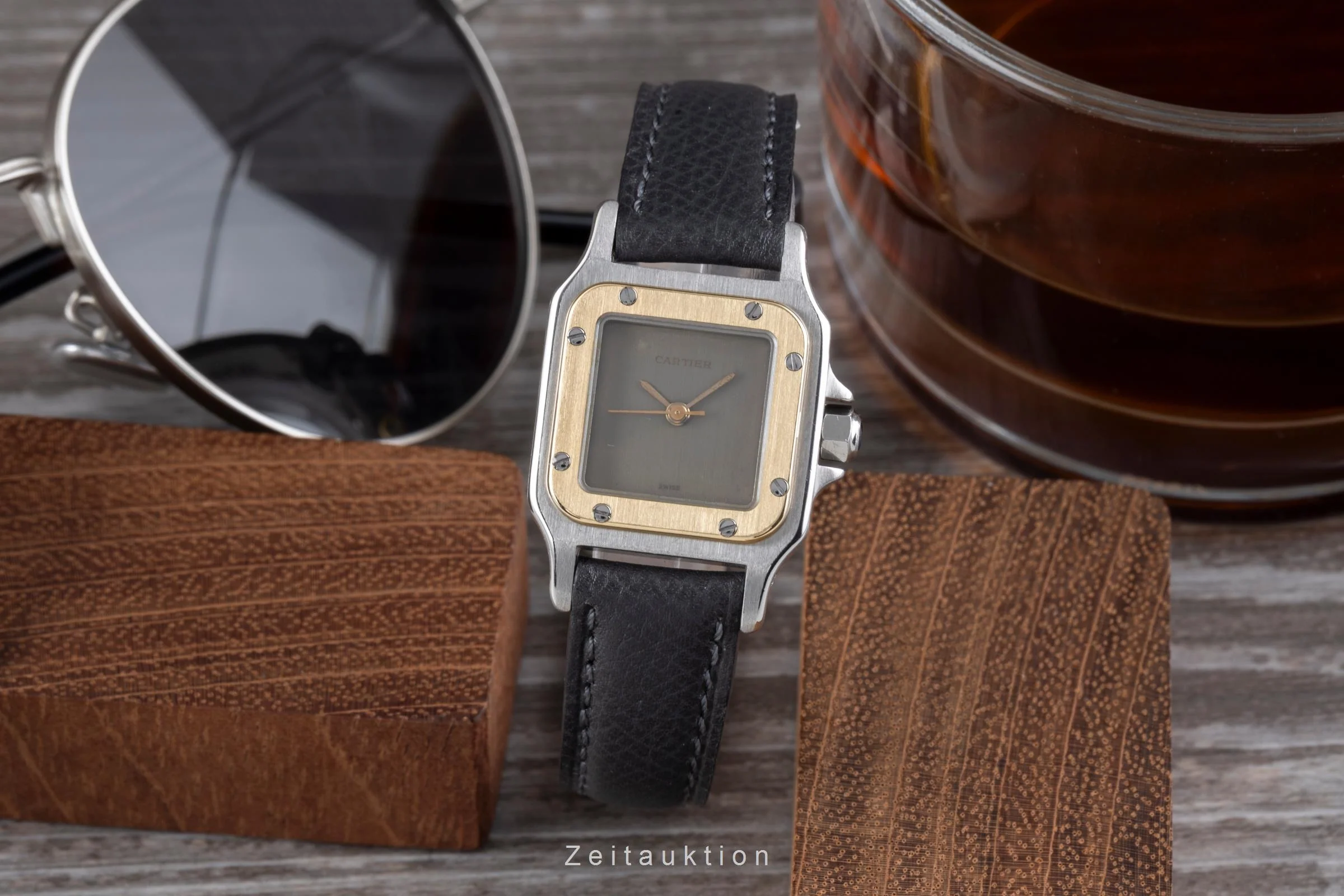 Cartier Santos steel / gold automatic women's watch 0902  [2506034] - Image 4
