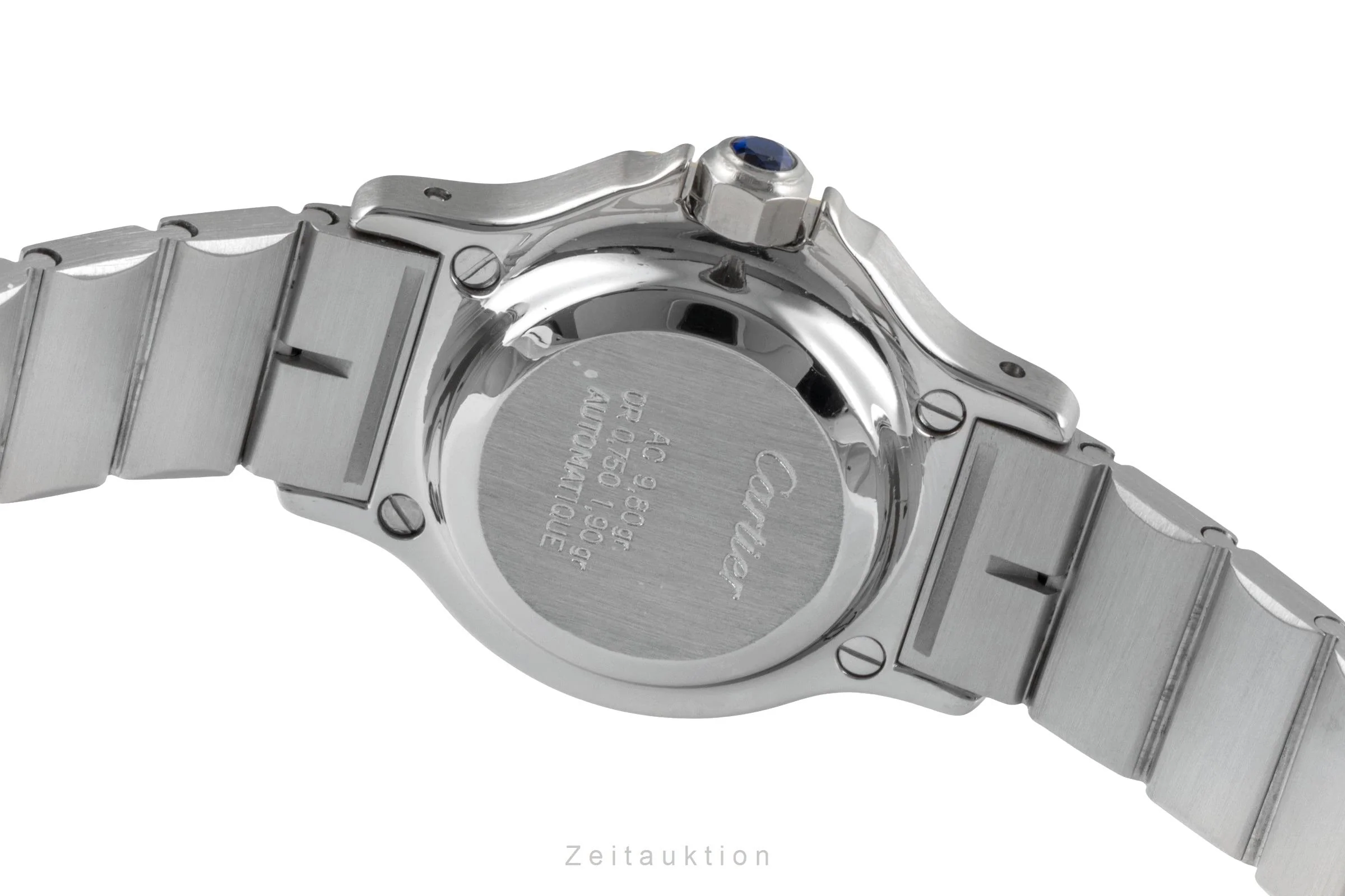 Cartier Santos steel / gold automatic women's watch 0907  [2506010] - Image 11