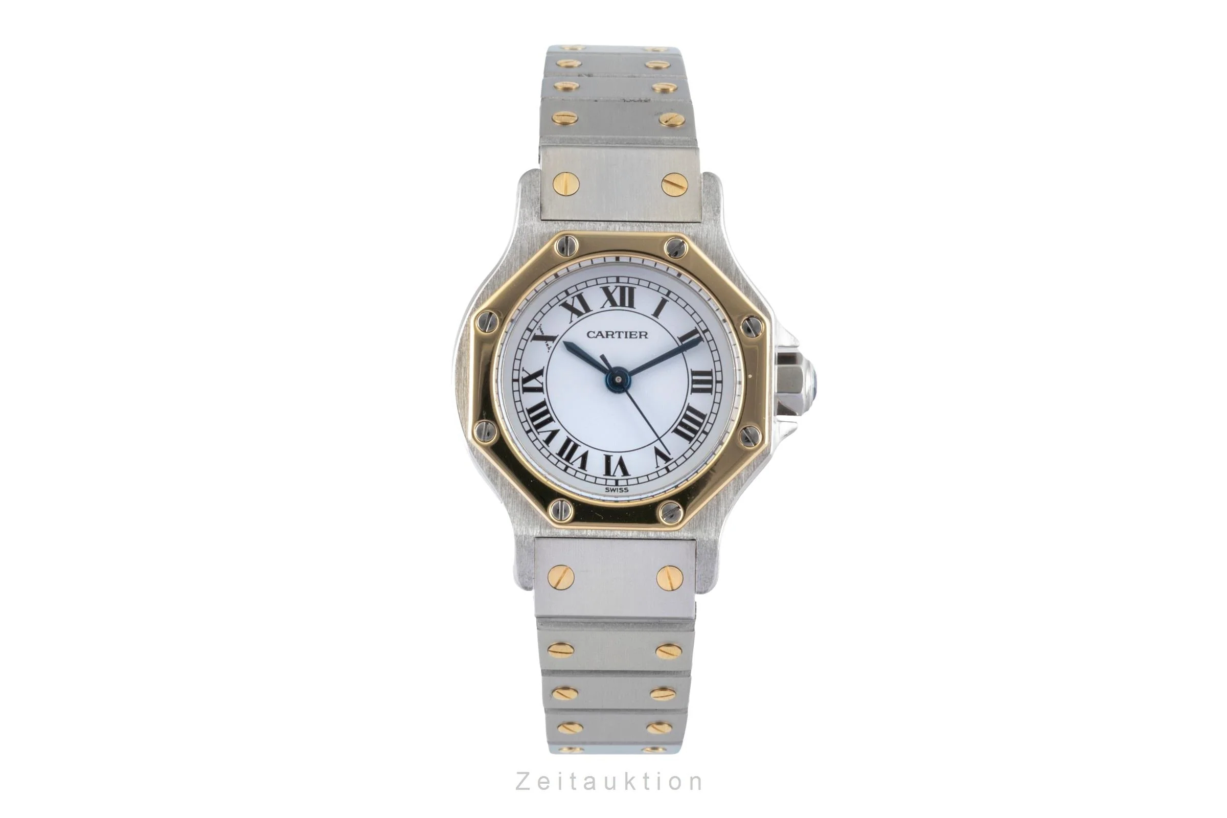 Cartier Santos steel / gold automatic women's watch 0907  [2506010] - Image 5