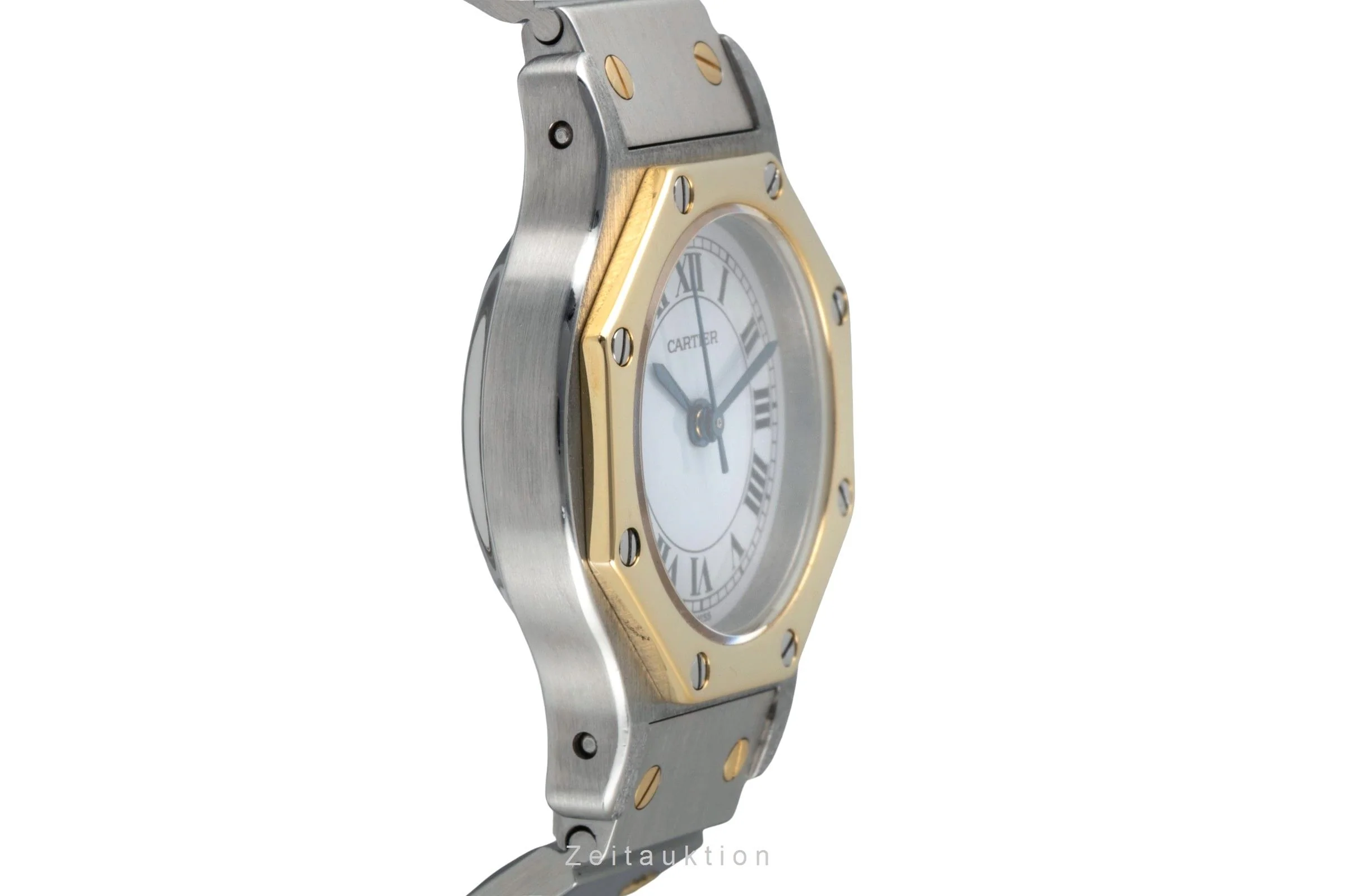 Cartier Santos steel / gold automatic women's watch 0907  [2506010] - Image 8