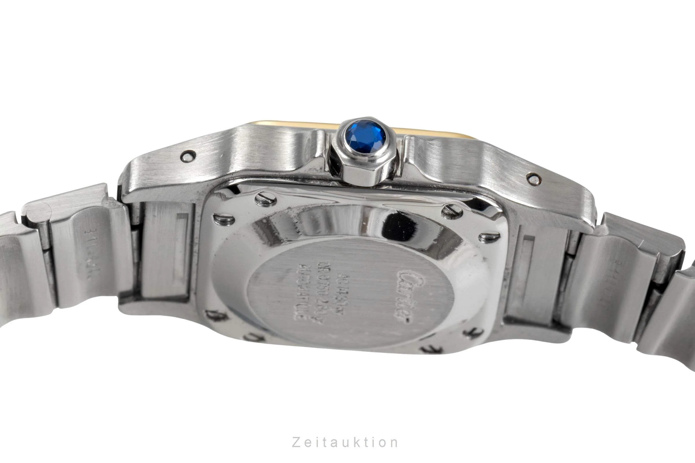Cartier Santos steel / gold automatic women's watch  [2406472] - Image 10