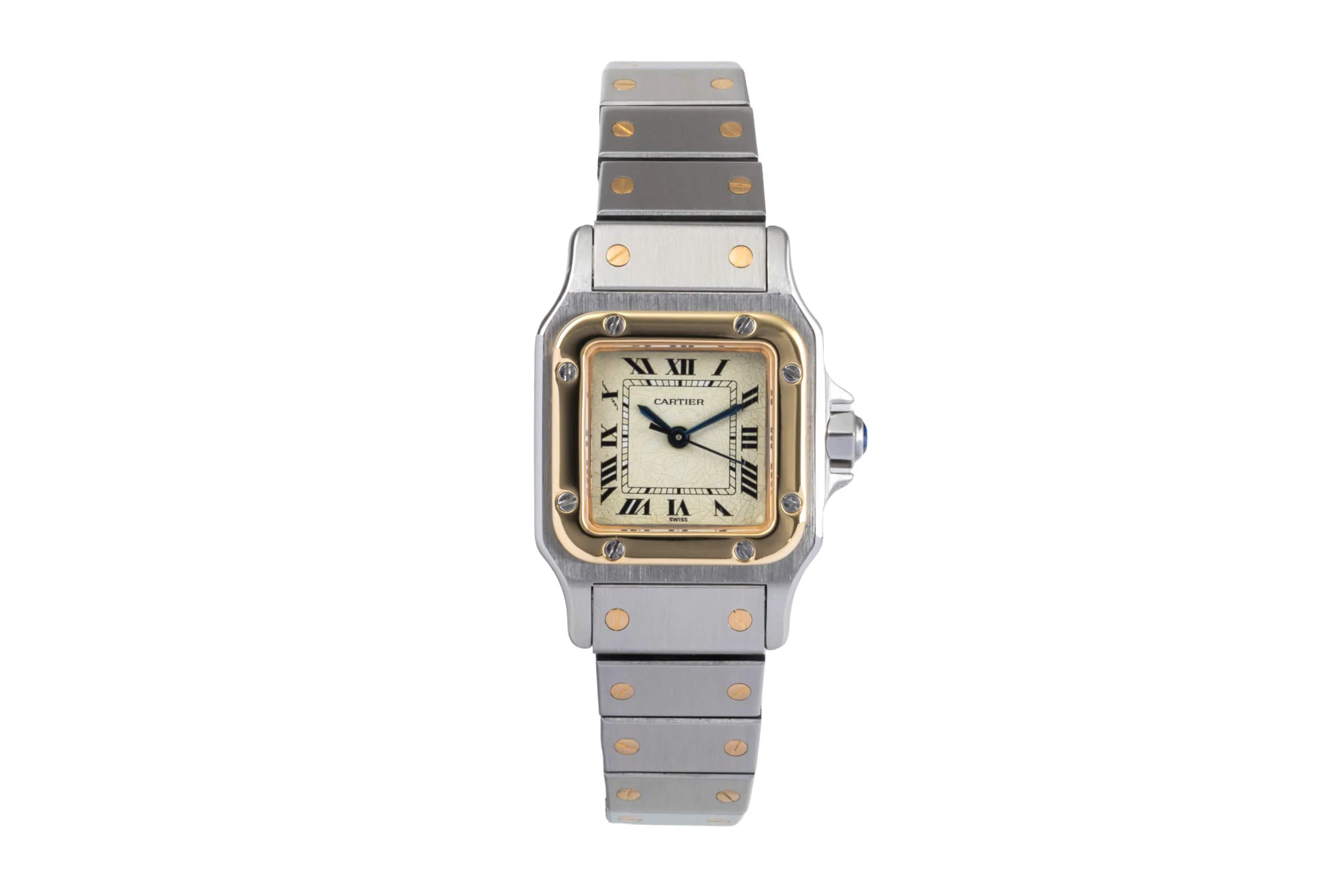 Cartier Santos steel / gold automatic women's watch  [2406472] - Image 4