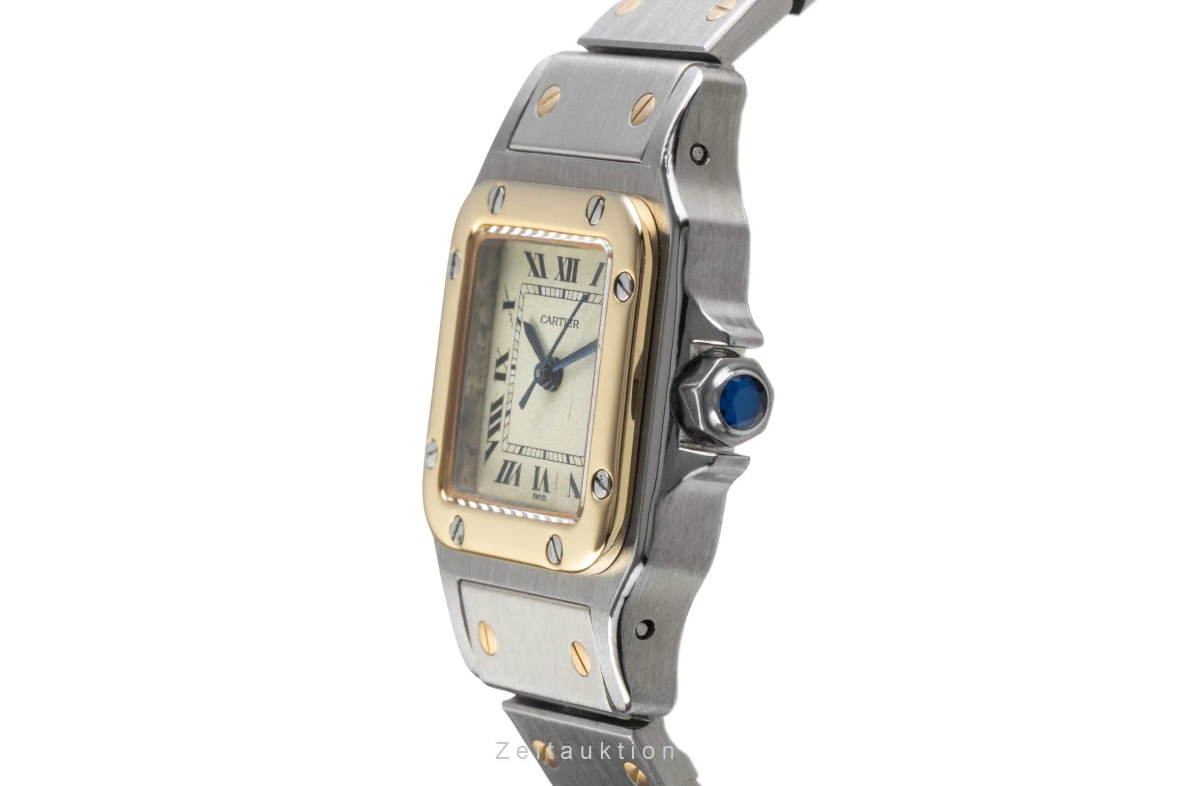 Cartier Santos steel / gold automatic women's watch  [2406472] - Image 6