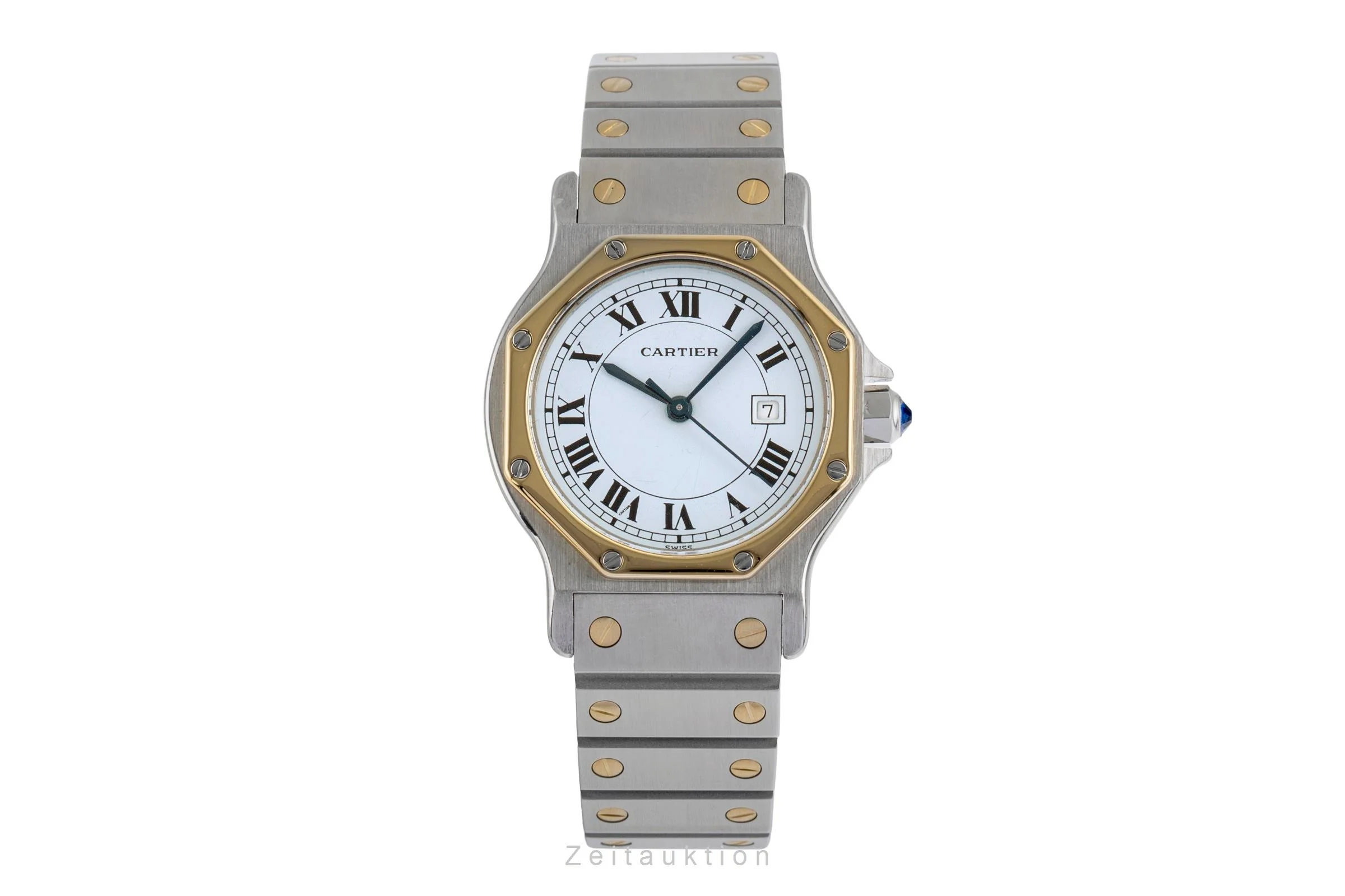 Cartier Santos steel / gold automatic women's watch 2966  [2504565] - Image 5