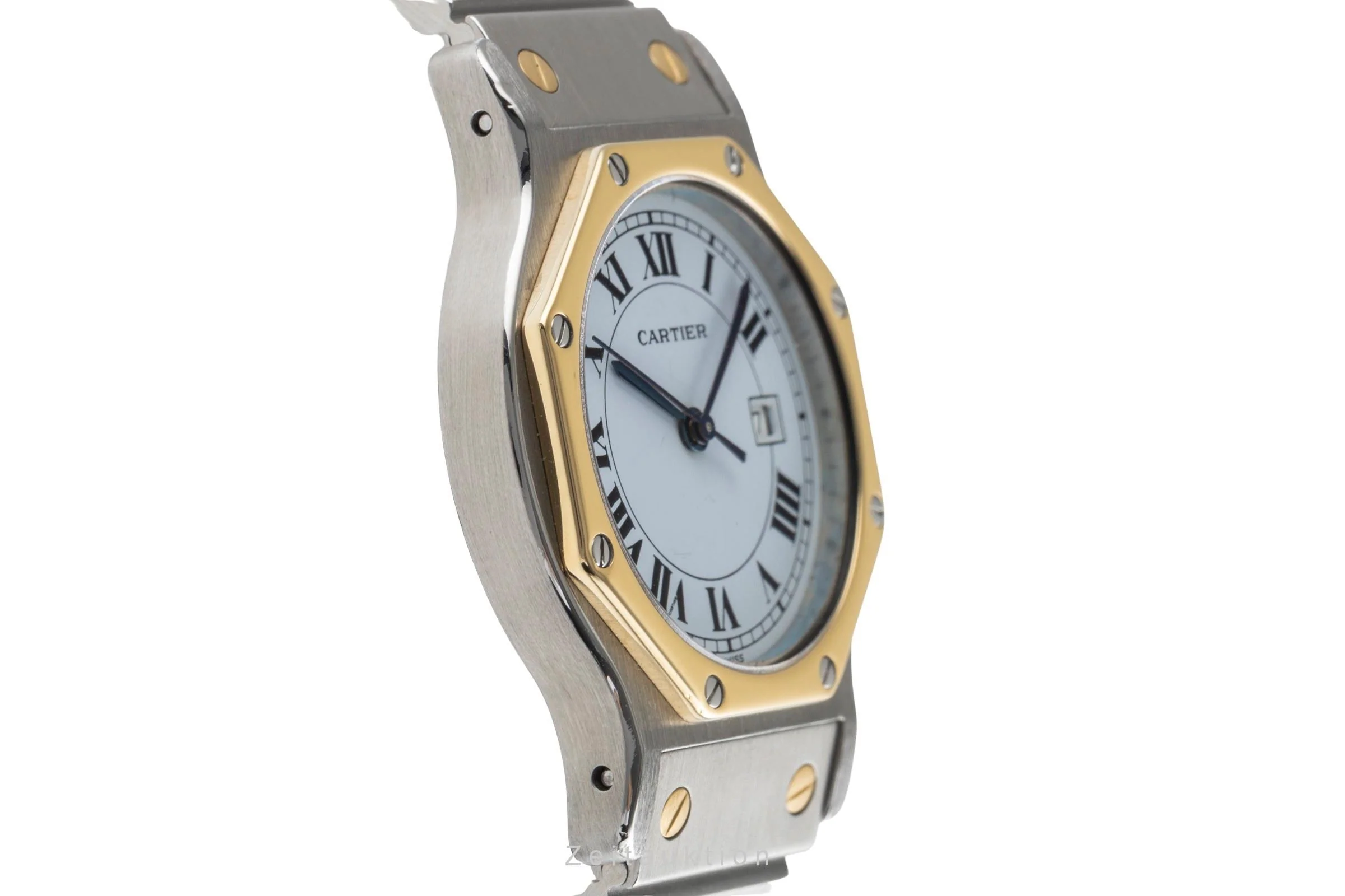 Cartier Santos steel / gold automatic women's watch 2966  [2504565] - Image 8