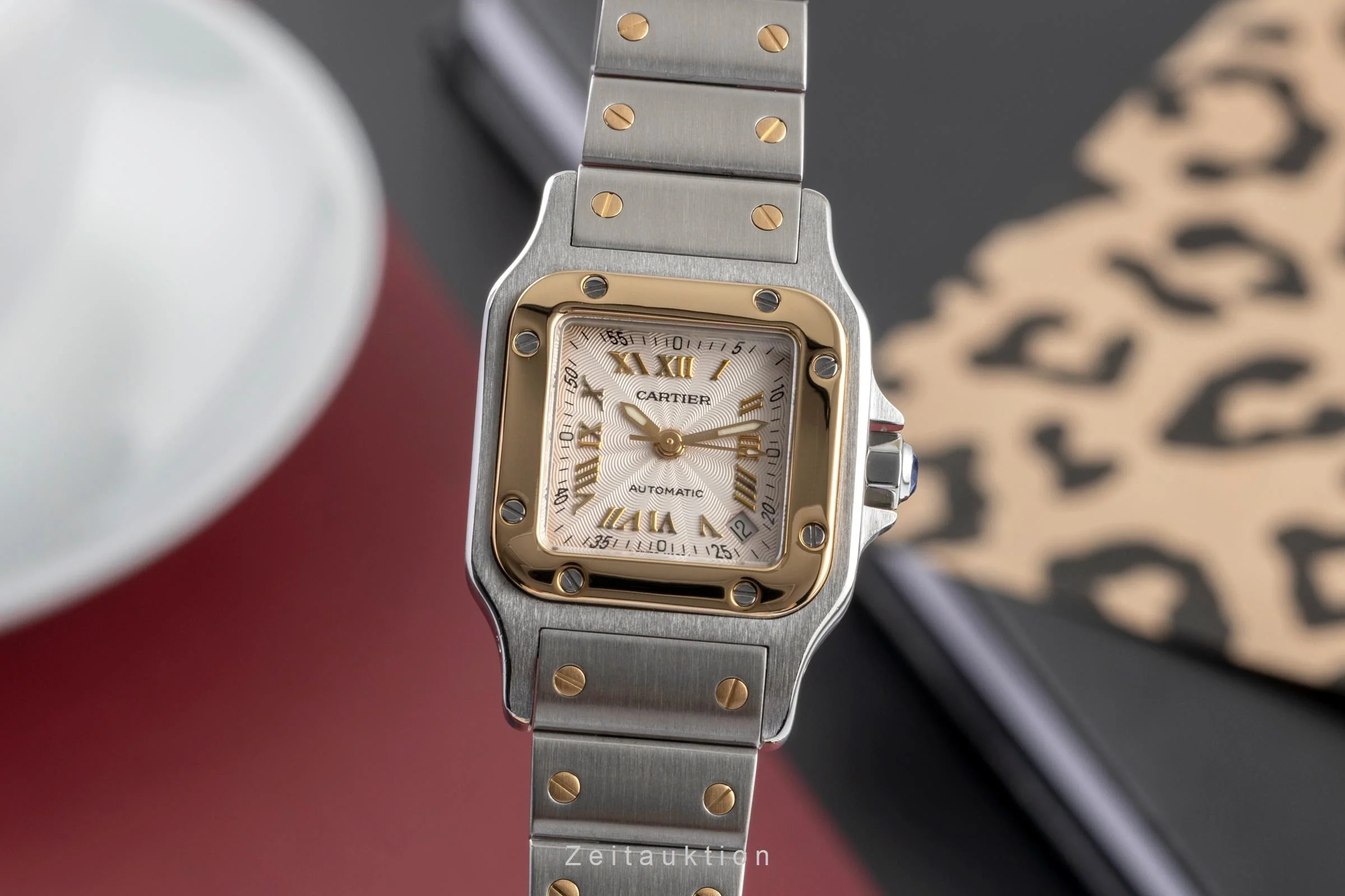 Cartier Santos steel / gold automatic women's watch W20045C4, 2423  [2504342] - Image 2