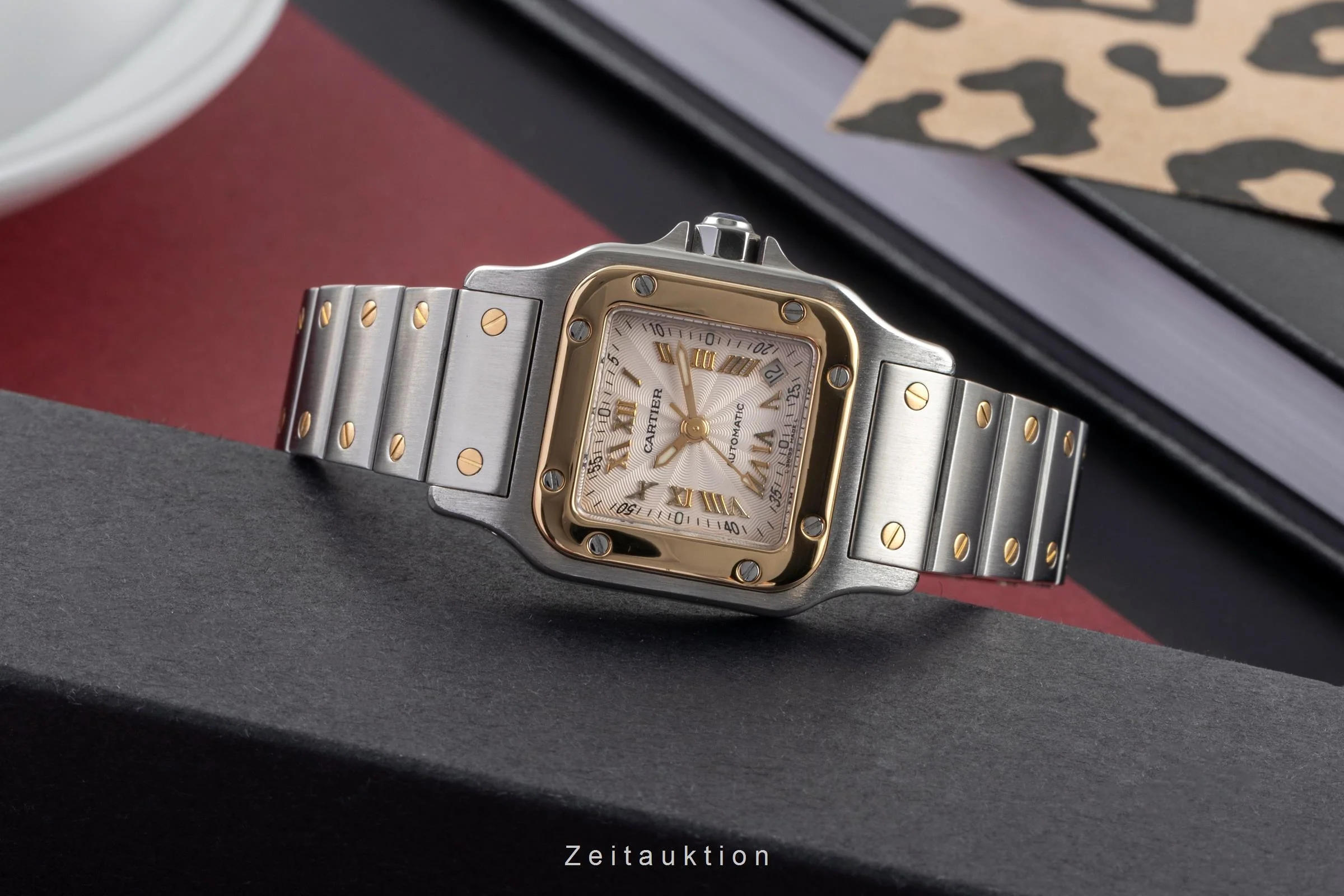 Cartier Santos steel / gold automatic women's watch W20045C4, 2423  [2504342] - Image 3