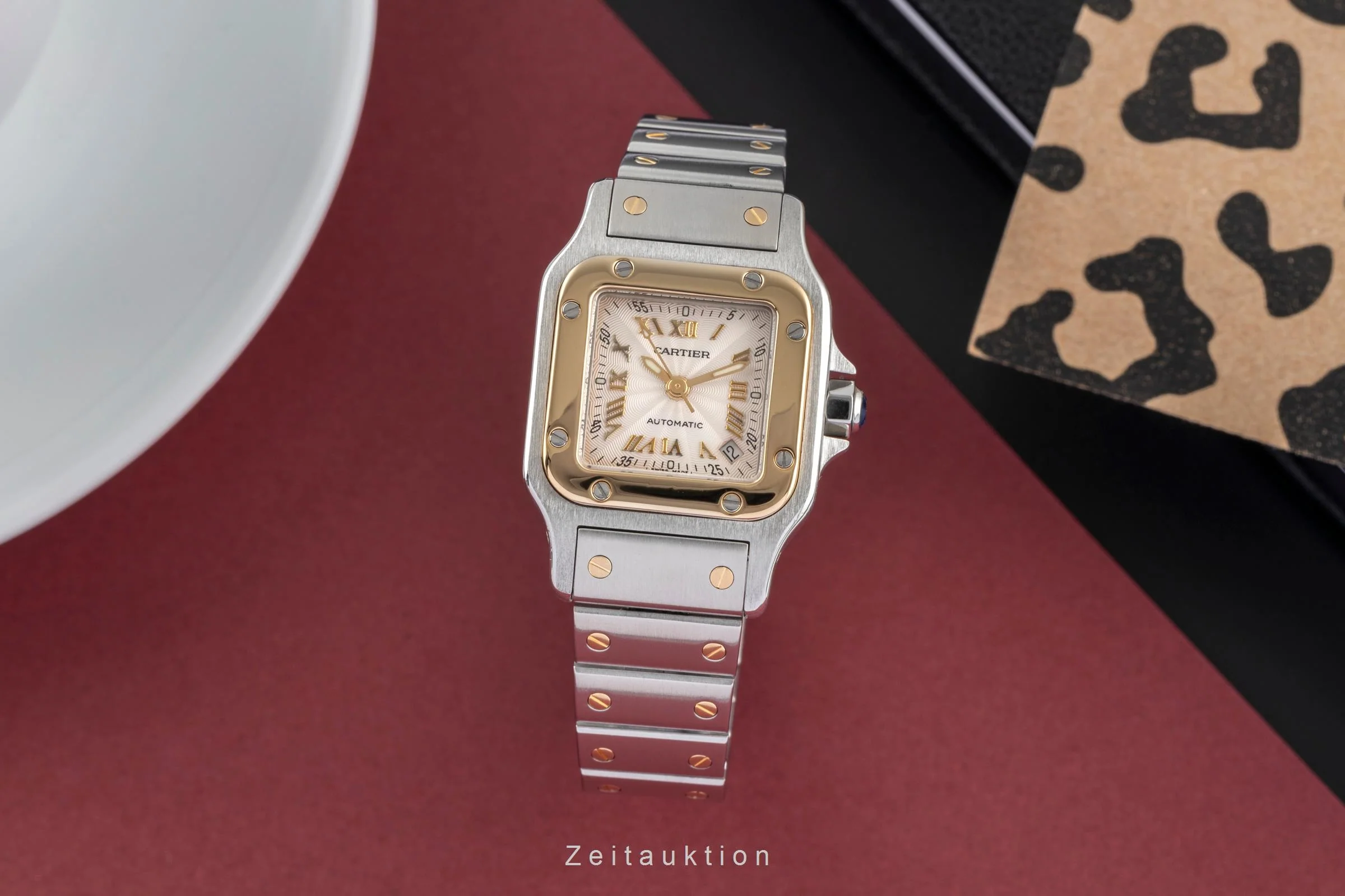 Cartier Santos steel / gold automatic women's watch W20045C4, 2423  [2504342] - Image 4