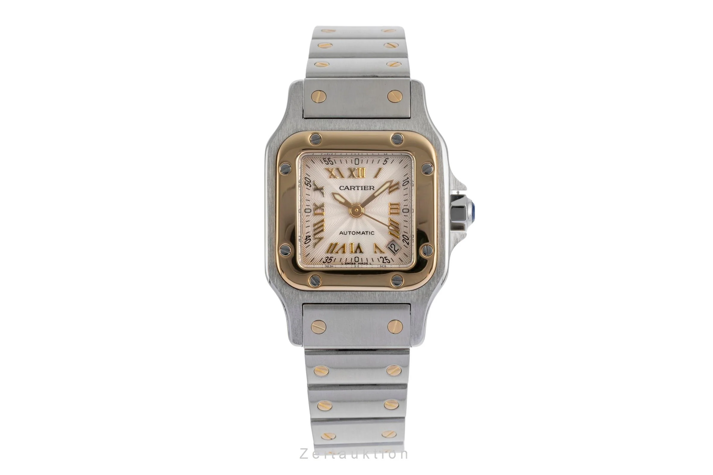 Cartier Santos steel / gold automatic women's watch W20045C4, 2423  [2504342] - Image 5