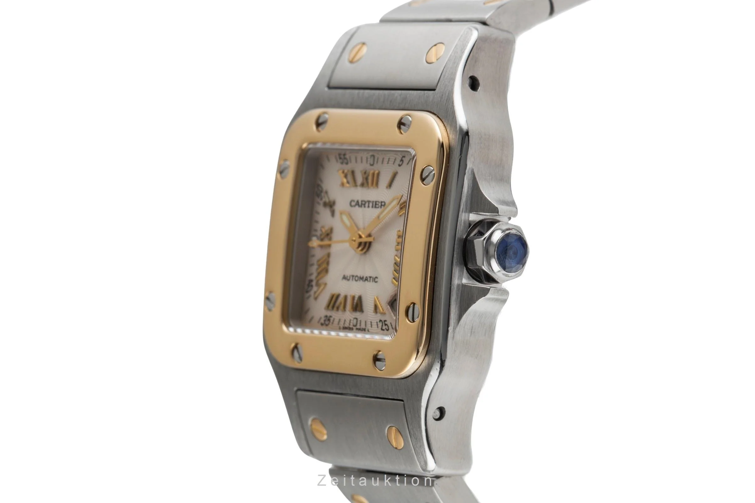 Cartier Santos steel / gold automatic women's watch W20045C4, 2423  [2504342] - Image 7