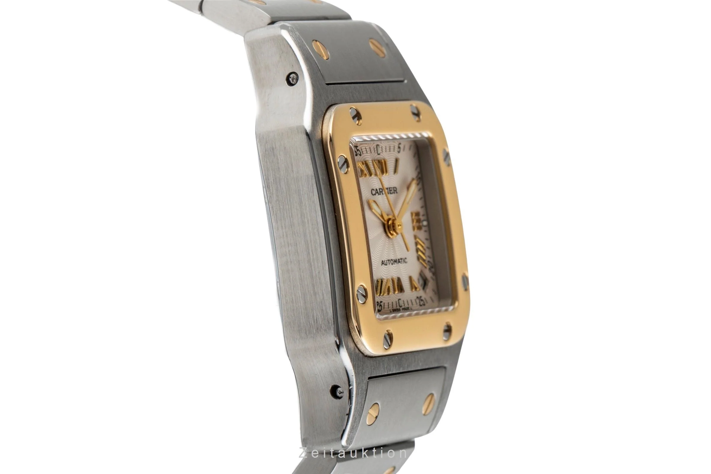 Cartier Santos steel / gold automatic women's watch W20045C4, 2423  [2504342] - Image 8