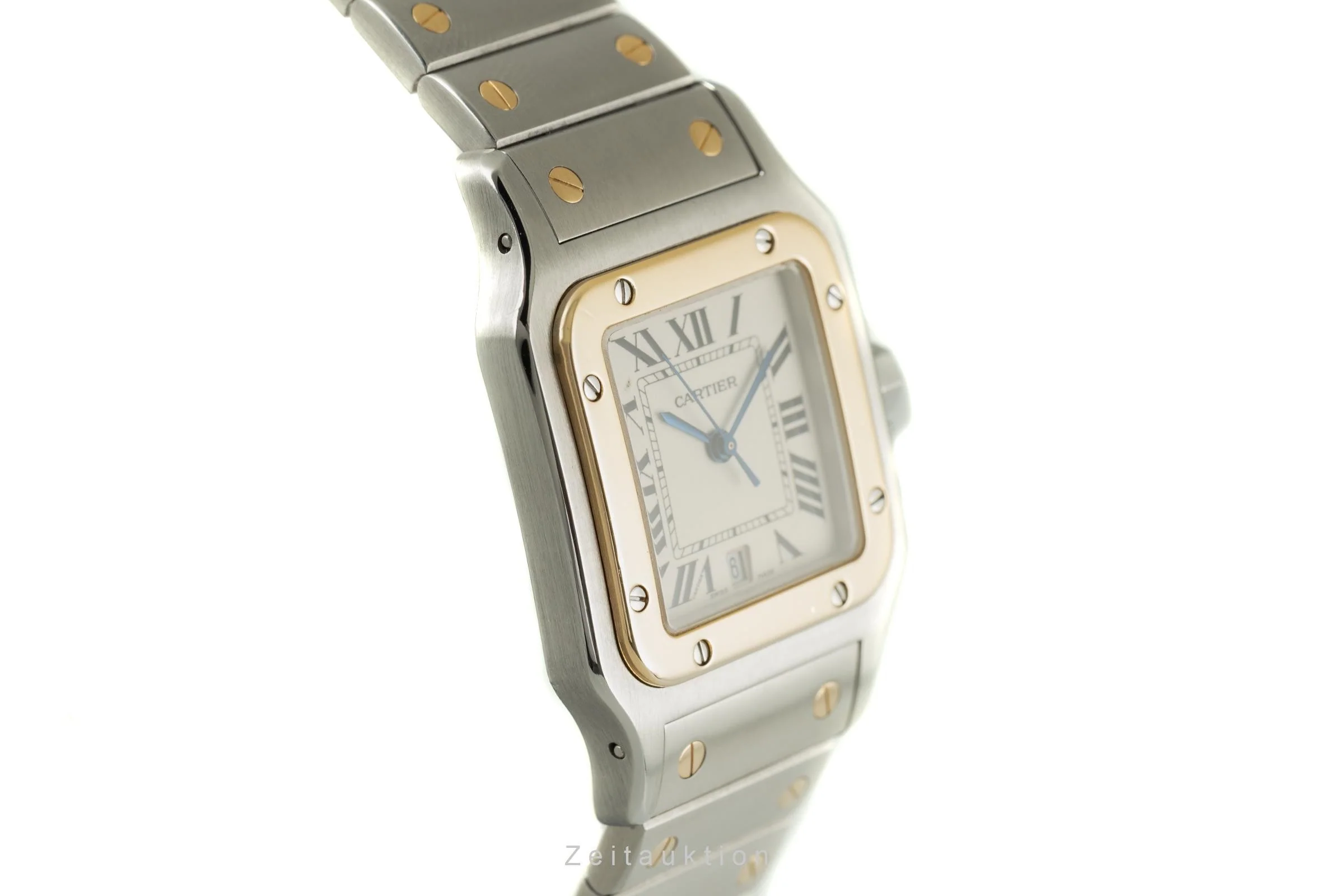 Cartier Santos steel / gold quartz men's watch 1566  [2107892] - Image 7