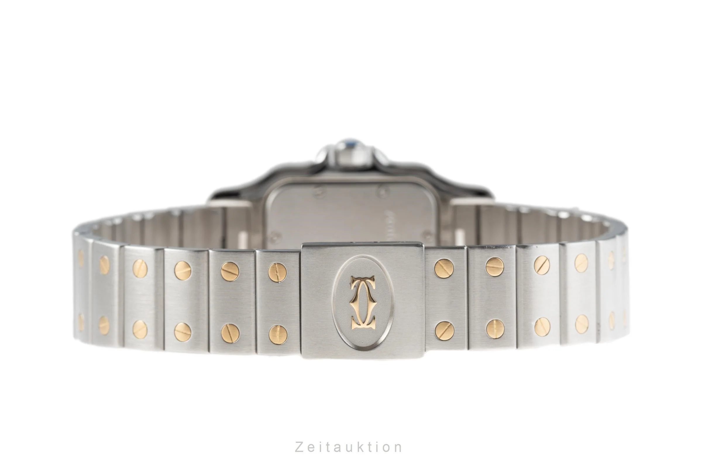 Cartier Santos steel / gold quartz men's watch 187901  [2204332] - Image 10