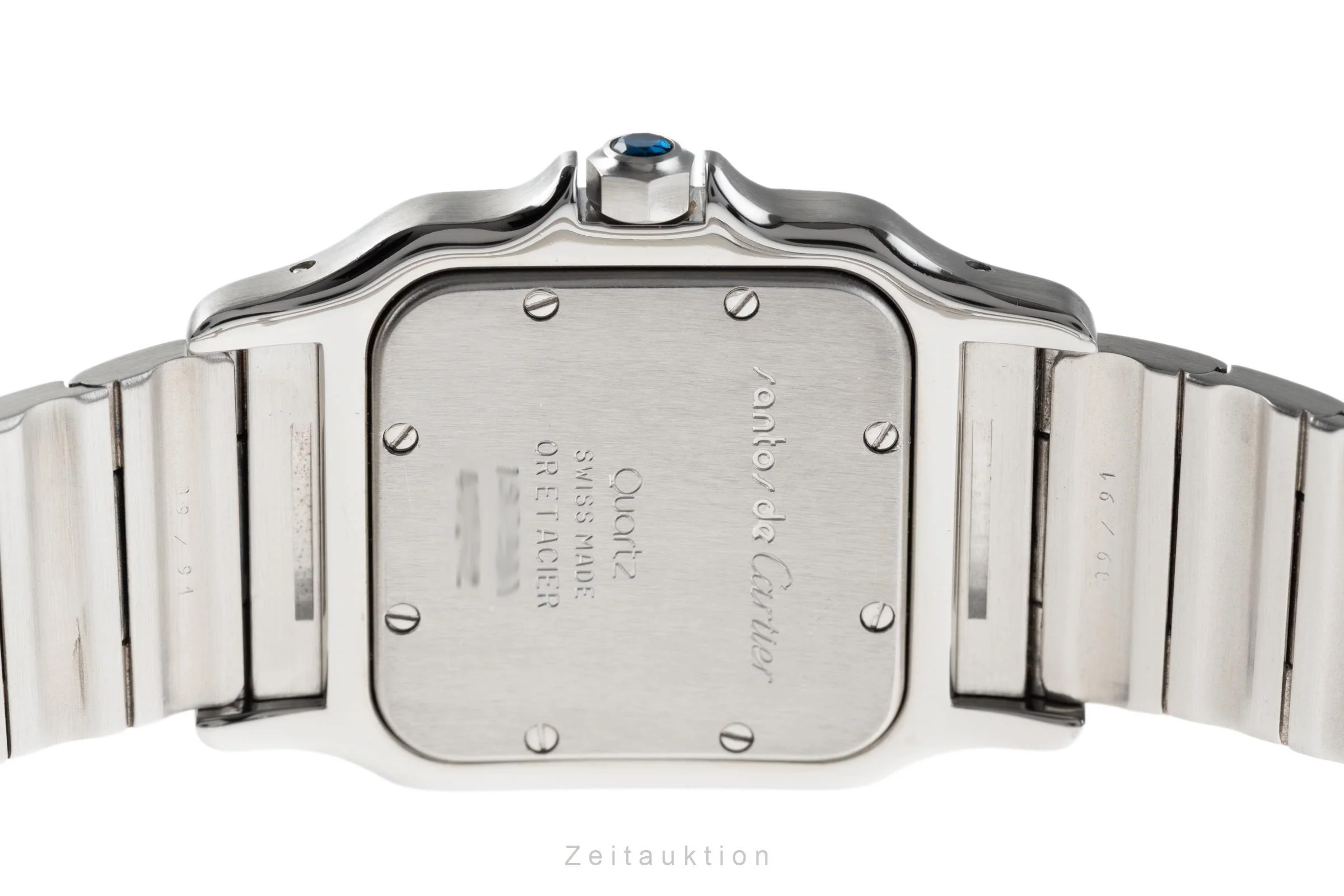 Cartier Santos steel / gold quartz men's watch 187901  [2204332] - Image 11