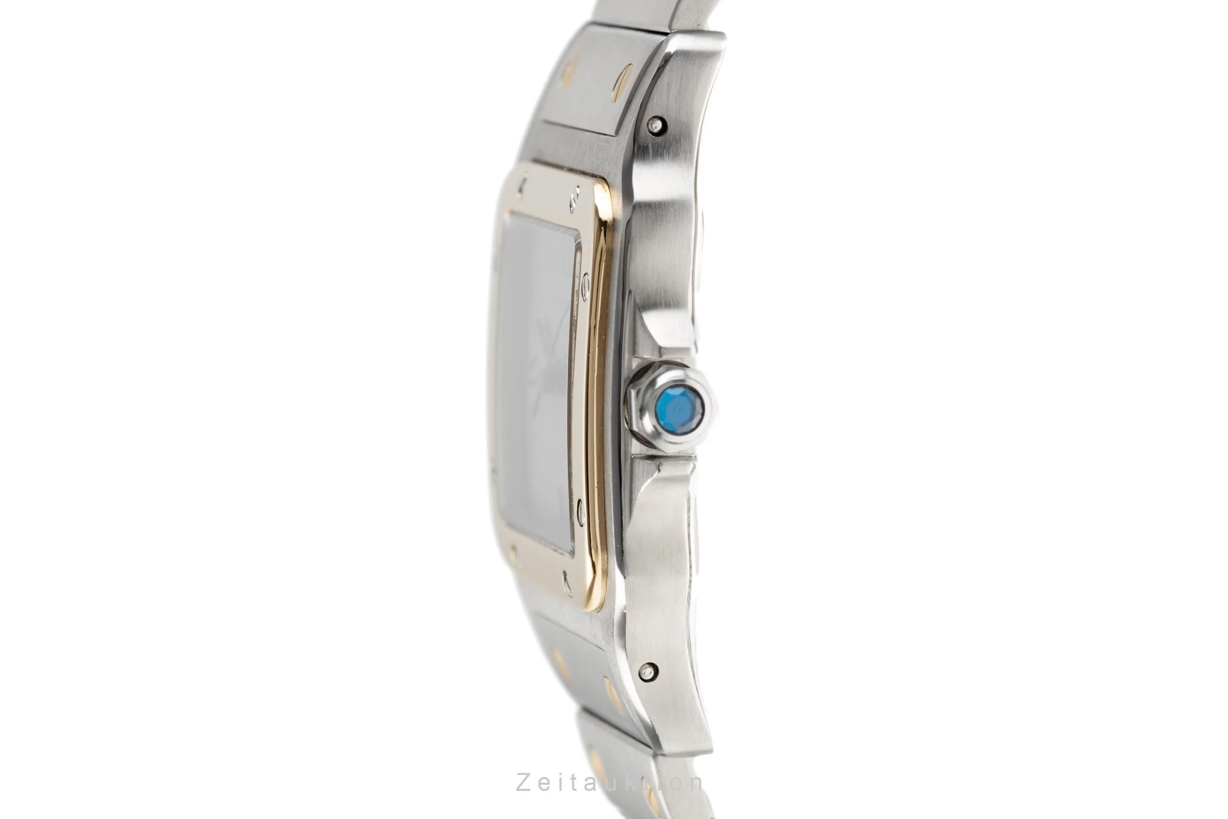 Cartier Santos steel / gold quartz men's watch 187901  [2204332] - Image 6