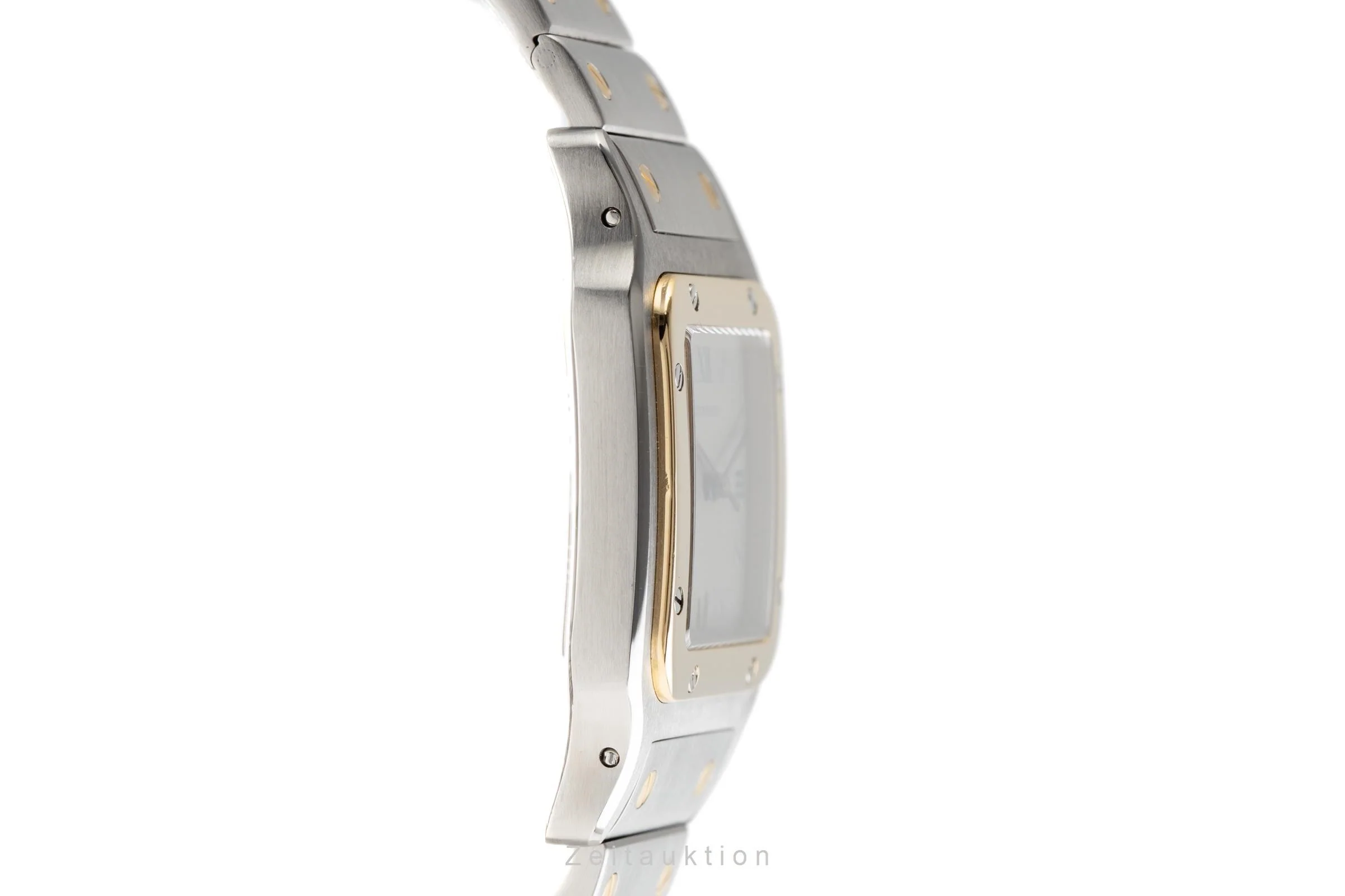 Cartier Santos steel / gold quartz men's watch 187901  [2204332] - Image 7