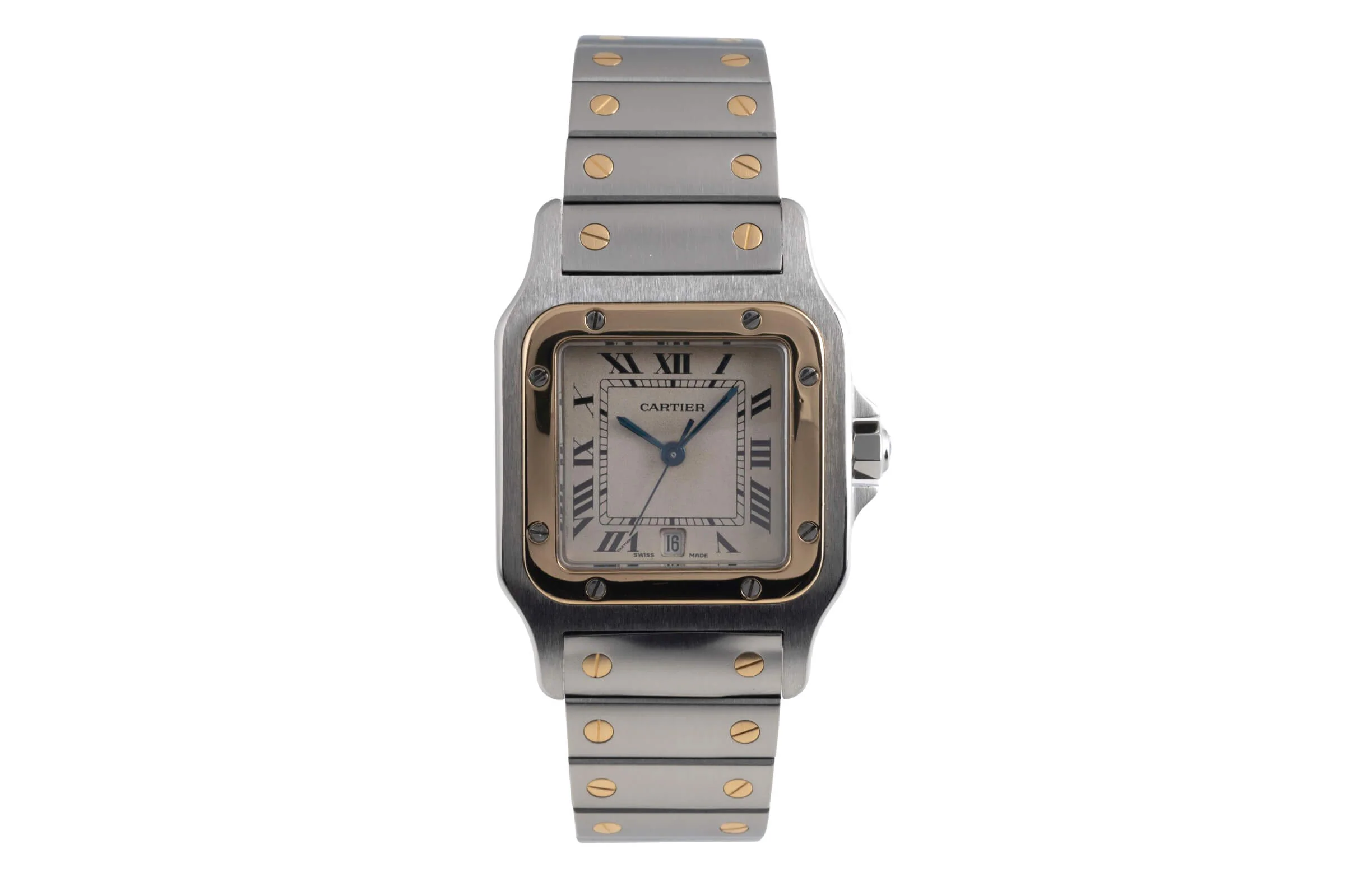 Cartier Santos steel / gold quartz men's watch W20011C4  [2501619] - Image 5