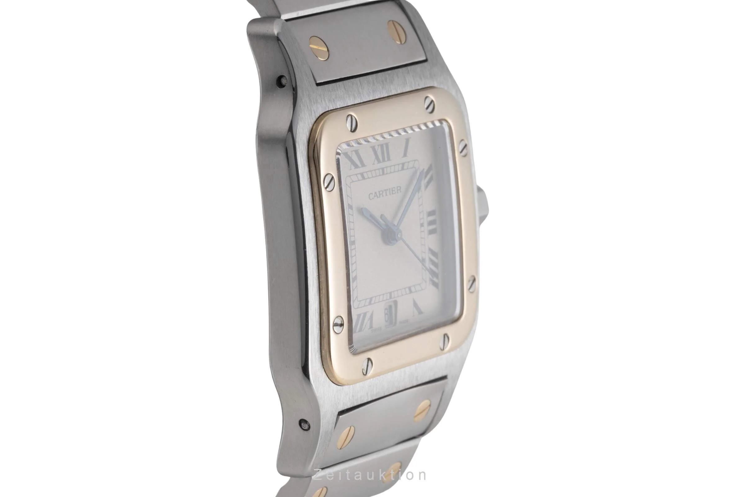 Cartier Santos steel / gold quartz men's watch W20011C4  [2501619] - Image 8