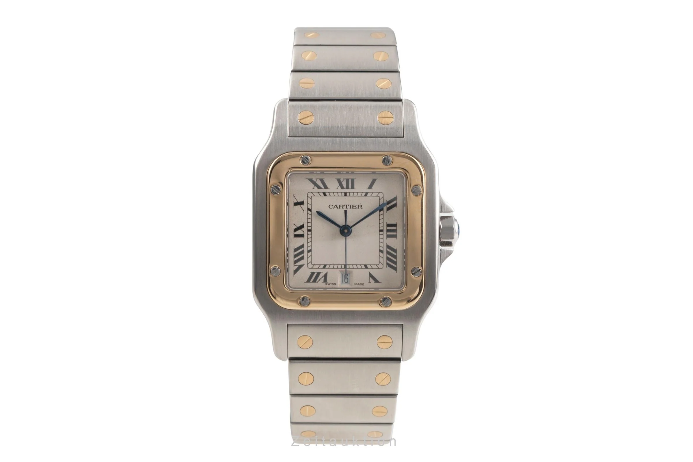 Cartier Santos steel / gold quartz men's watch W20011C4  [2502143] - Image 5