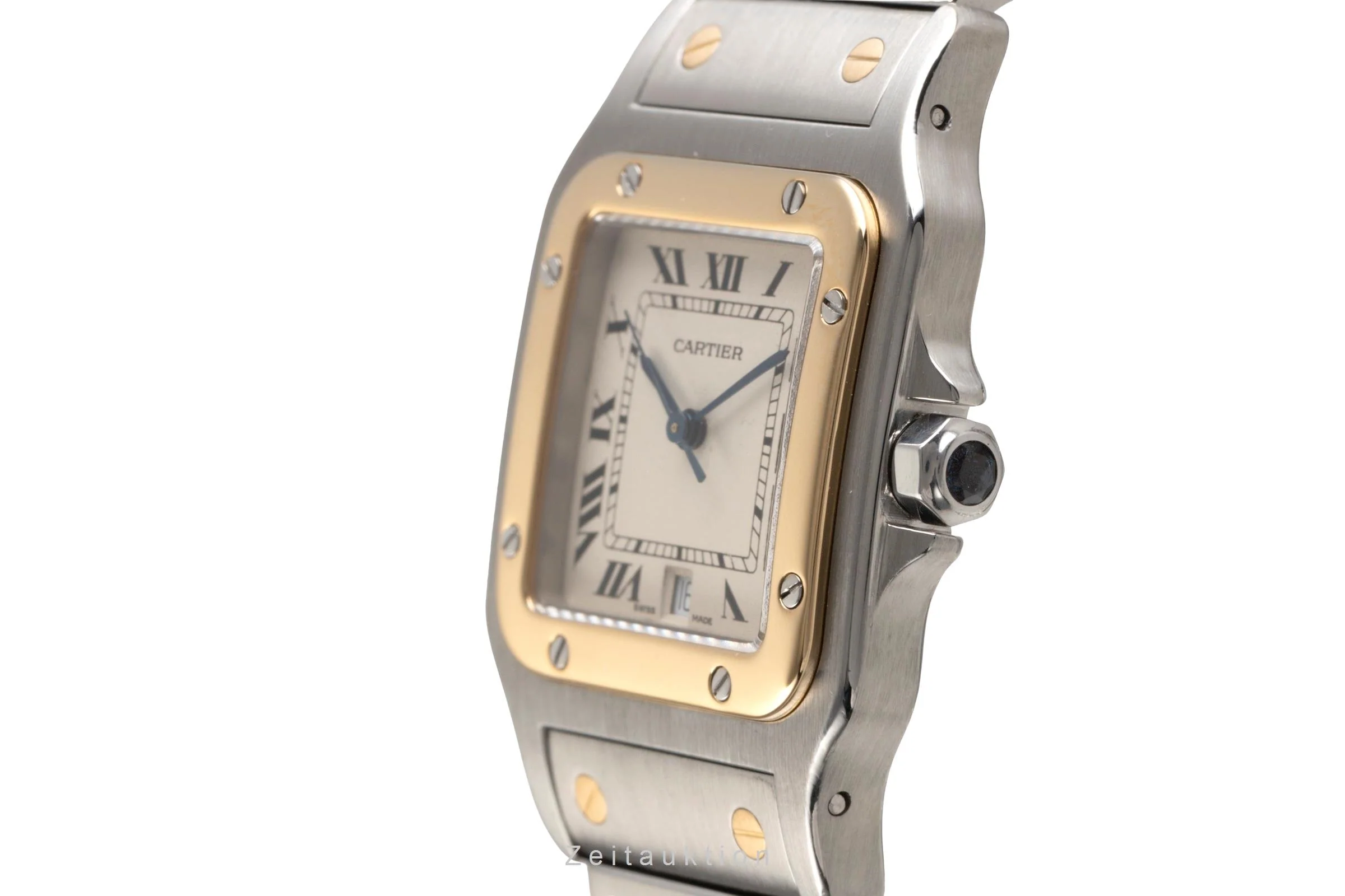 Cartier Santos steel / gold quartz men's watch W20011C4  [2502143] - Image 7