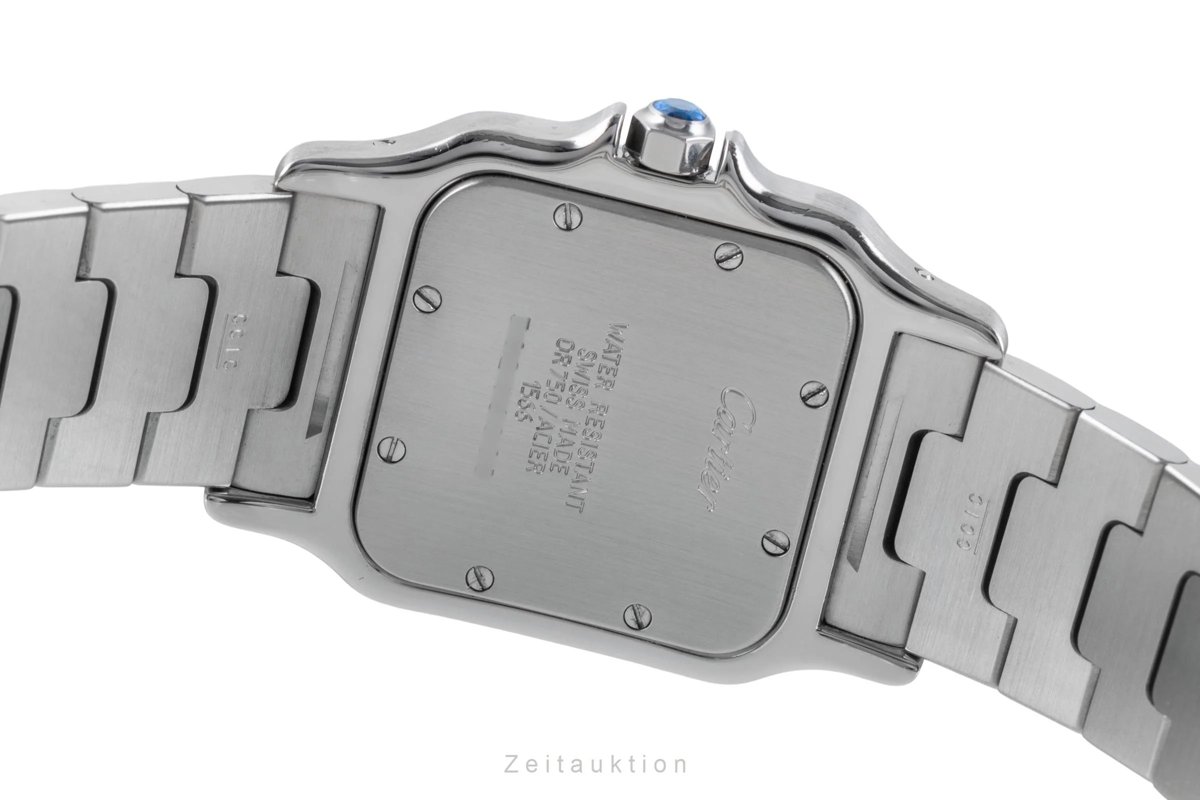 Cartier Santos steel / gold quartz unisex 1566  [2507215] - Image 12