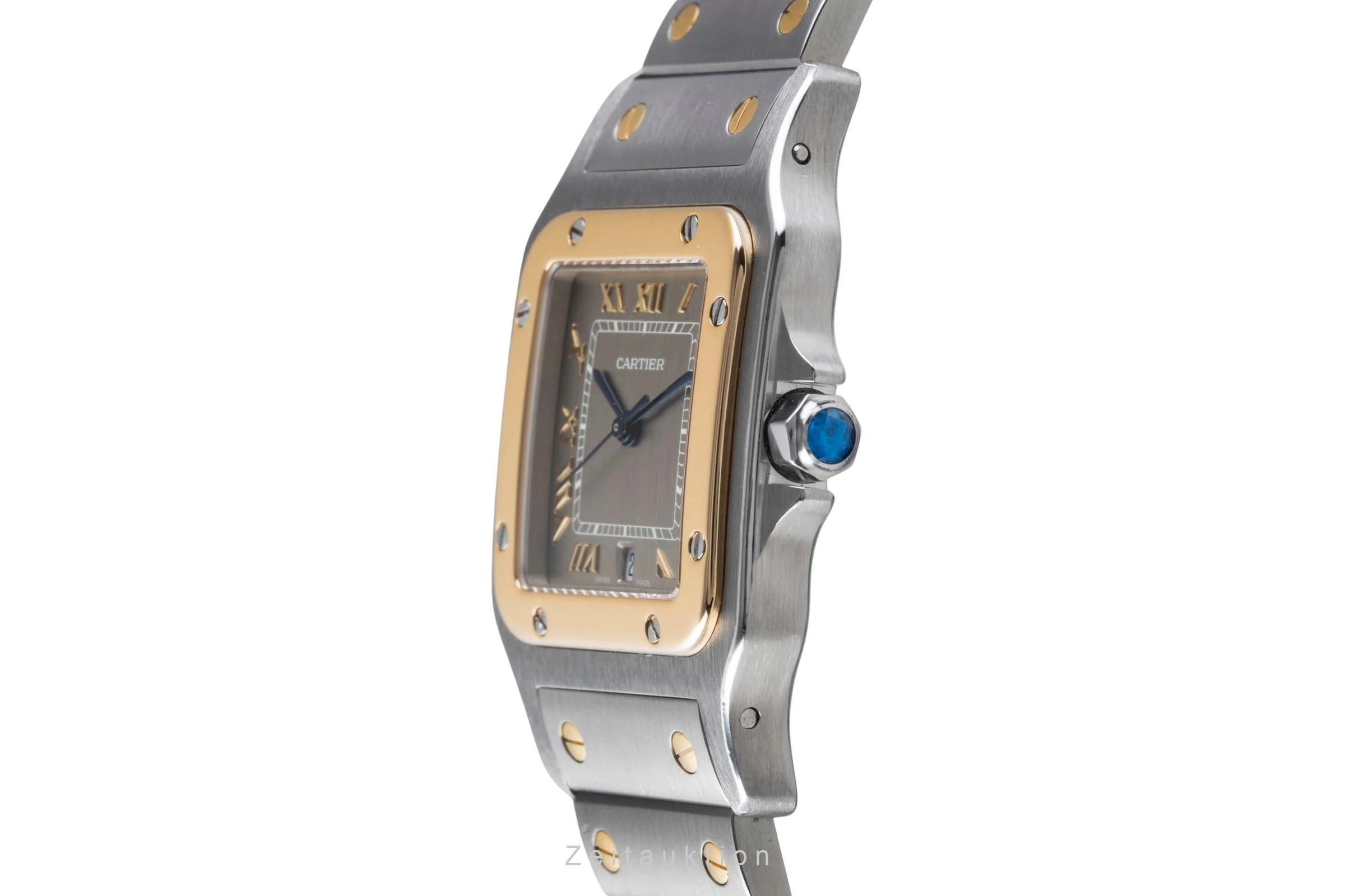 Cartier Santos steel / gold quartz unisex 1566  [2507215] - Image 7