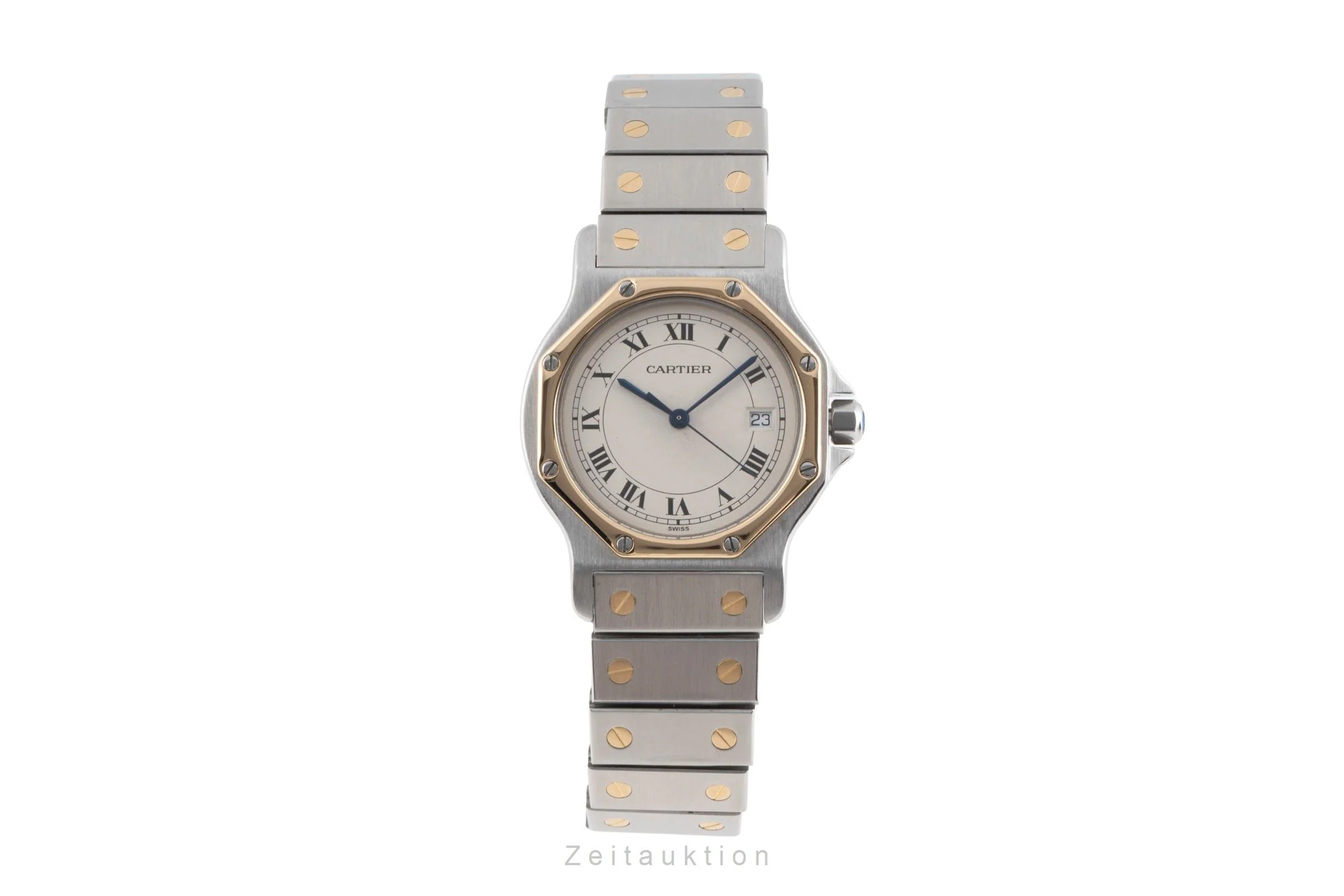 Cartier Santos steel / gold quartz unisex 187902  [2503486] - Image 5
