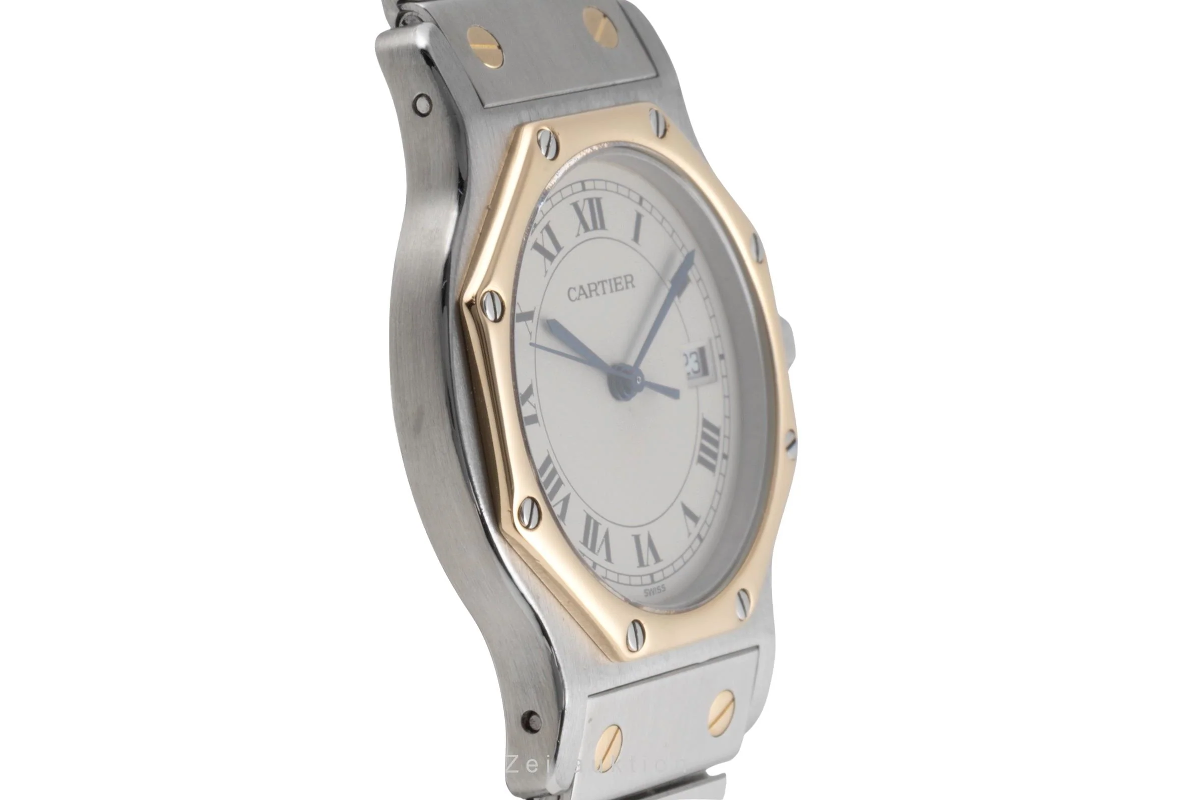 Cartier Santos steel / gold quartz unisex 187902  [2503486] - Image 8