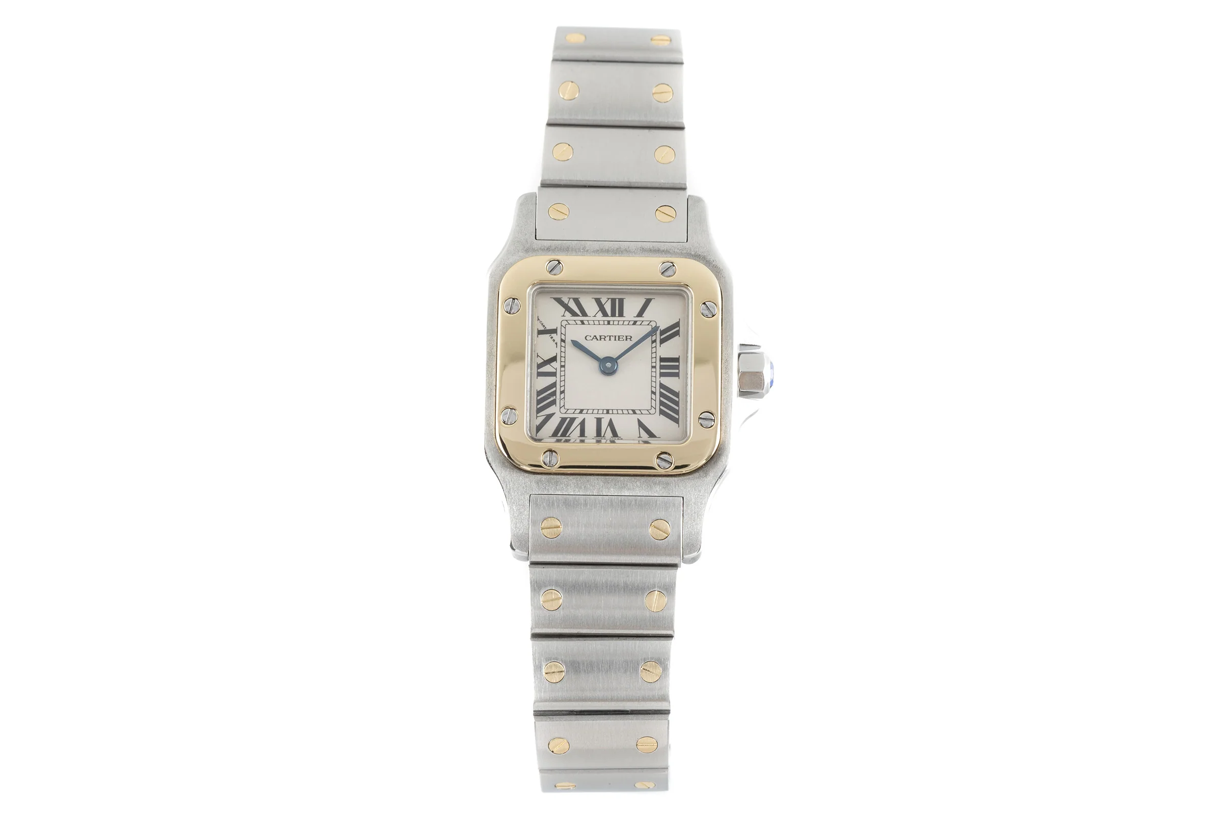Cartier Santos steel / gold quartz women's watch 1567 LP: 8550EUR  [2110665] - Image 4