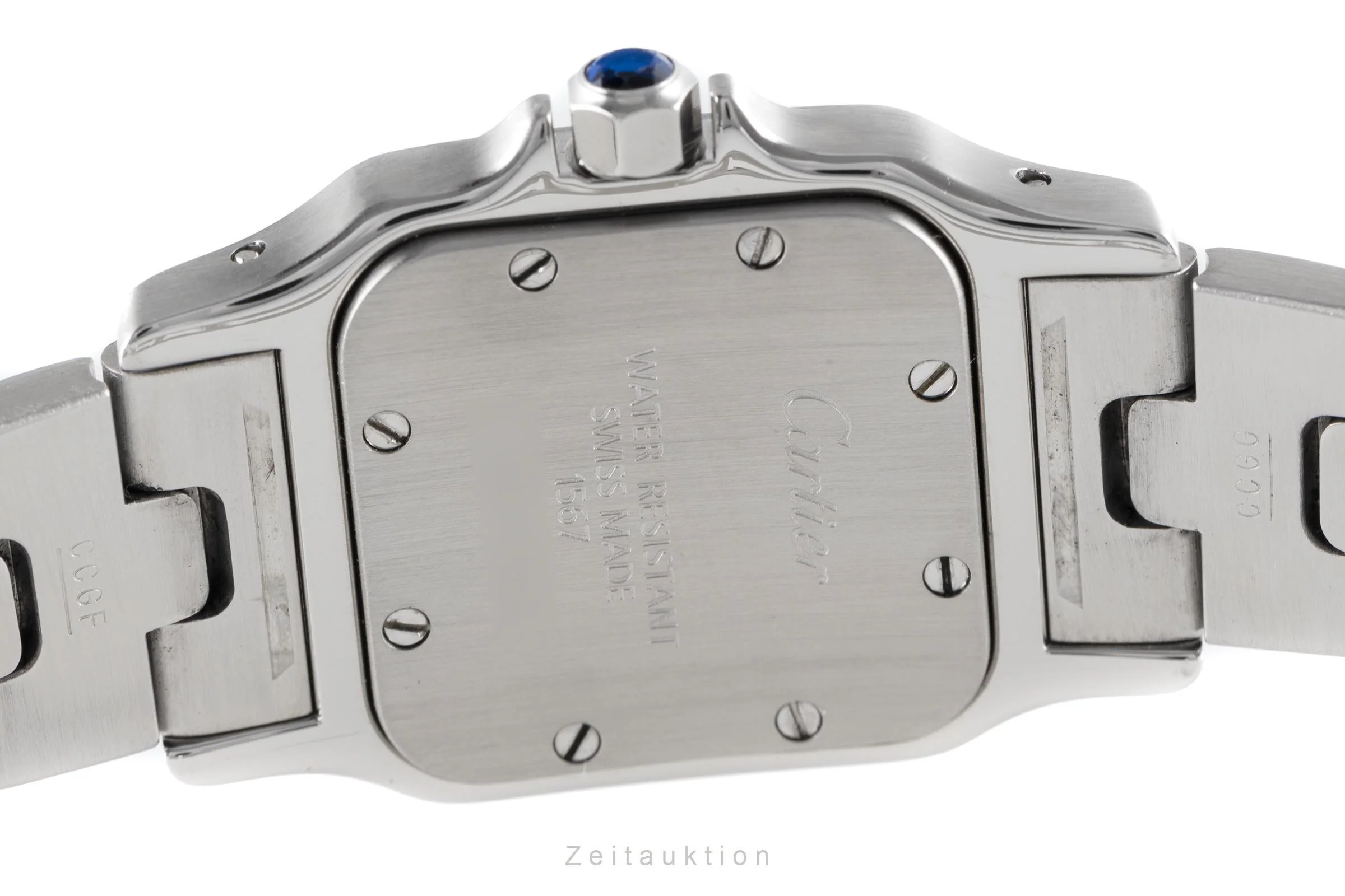 Cartier Santos steel / gold quartz women's watch 1567 LP: 8550EUR  [2110665] - Image 9