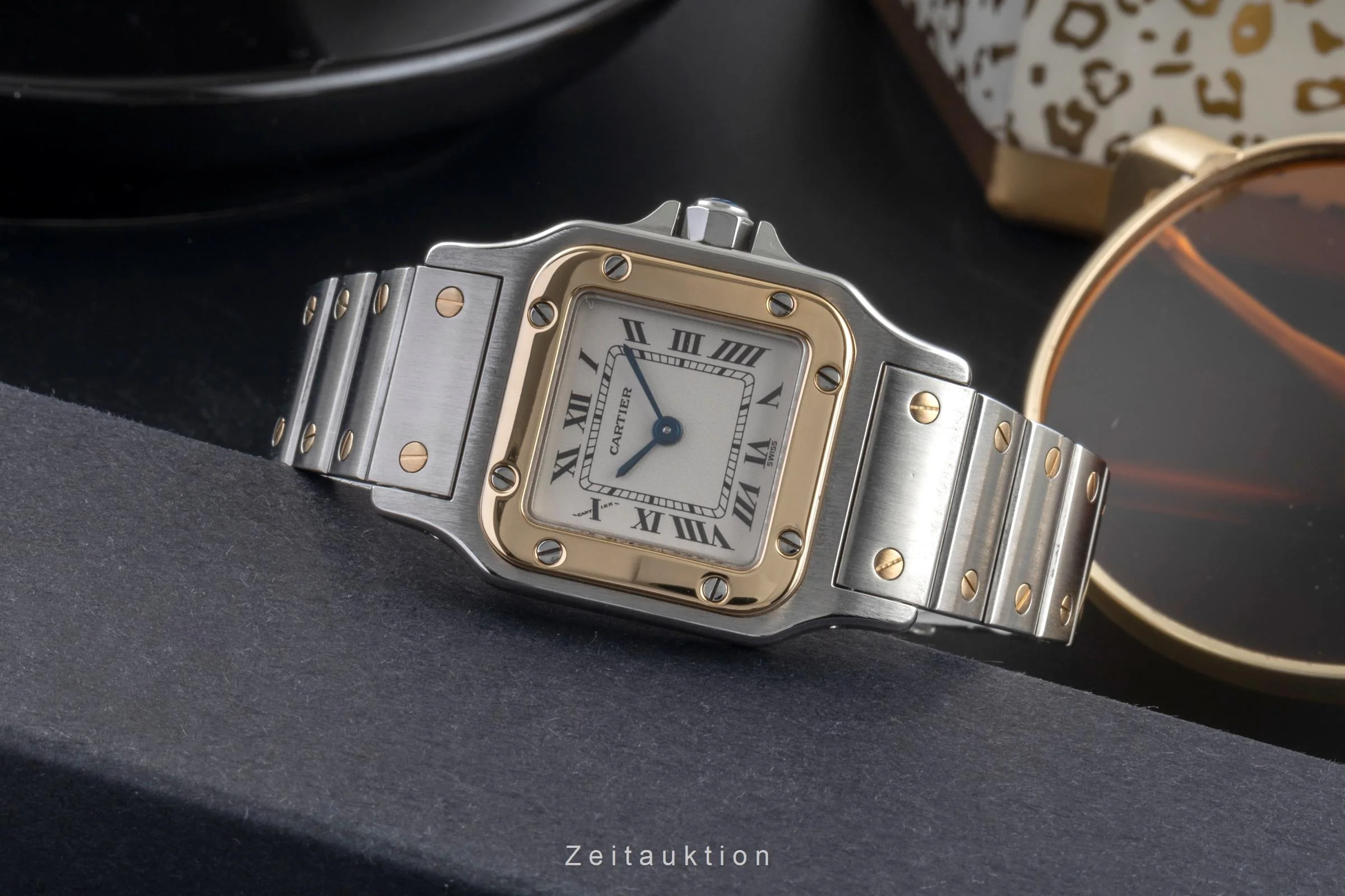 Cartier Santos steel / gold quartz women's watch W20012C4, 1567  [2505189] - Image 3