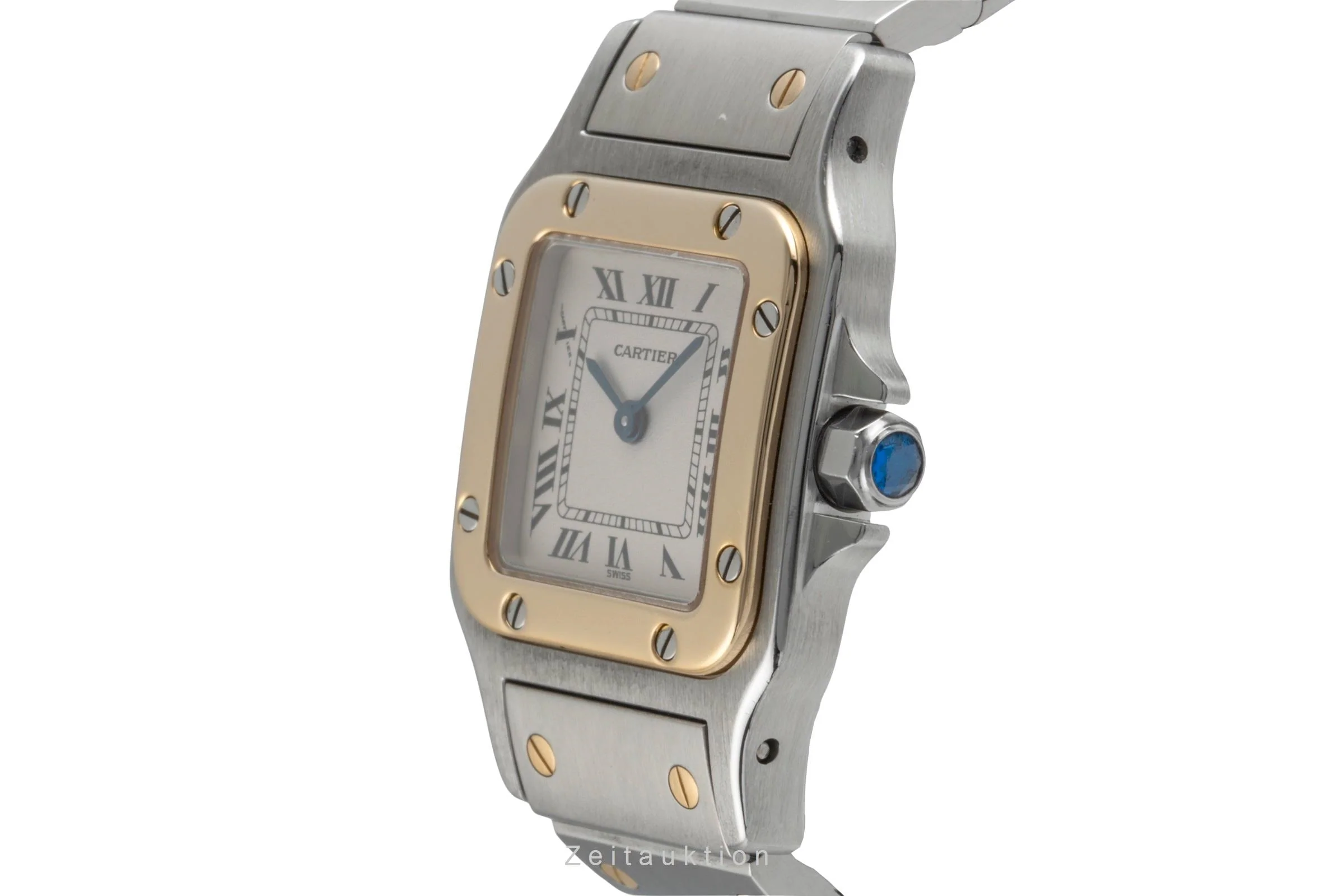 Cartier Santos steel / gold quartz women's watch W20012C4, 1567  [2505189] - Image 7
