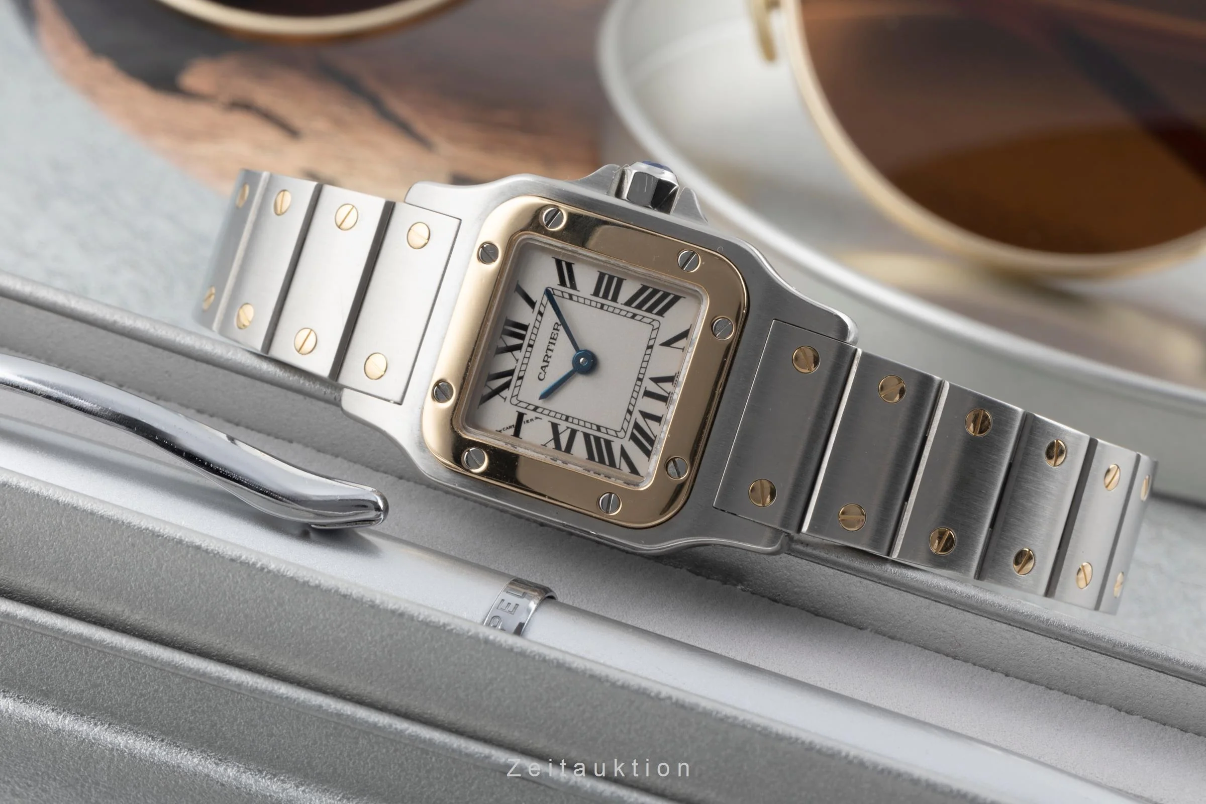 Cartier Santos steel / gold quartz women's watch W20012C4 LP: 10800EUR  [2507041] - Image 3