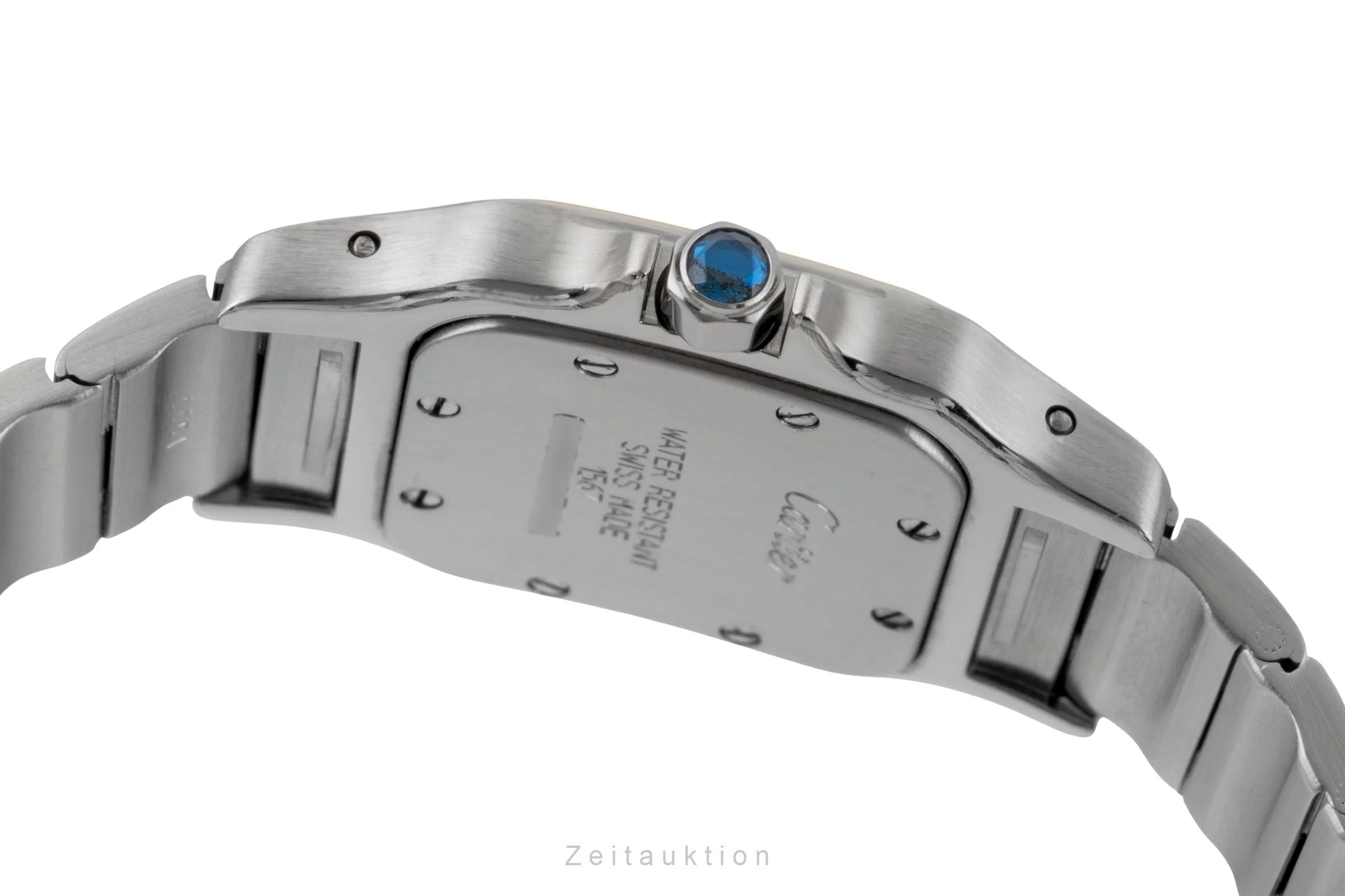 Cartier Santos steel / gold quartz women's watch W20012C4  [2507518] - Image 11