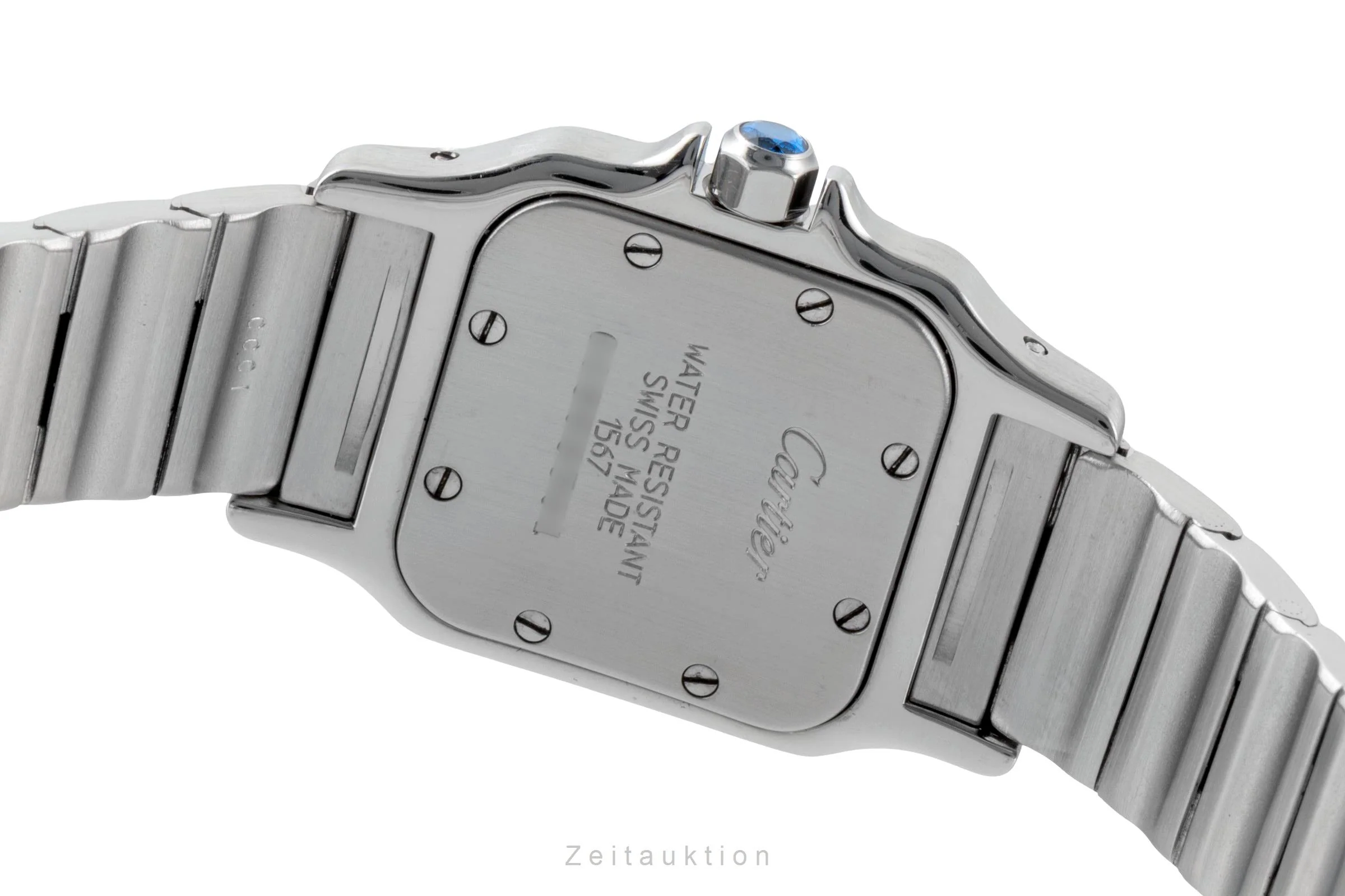 Cartier Santos steel / gold quartz women's watch W20012C4  [2507518] - Image 12