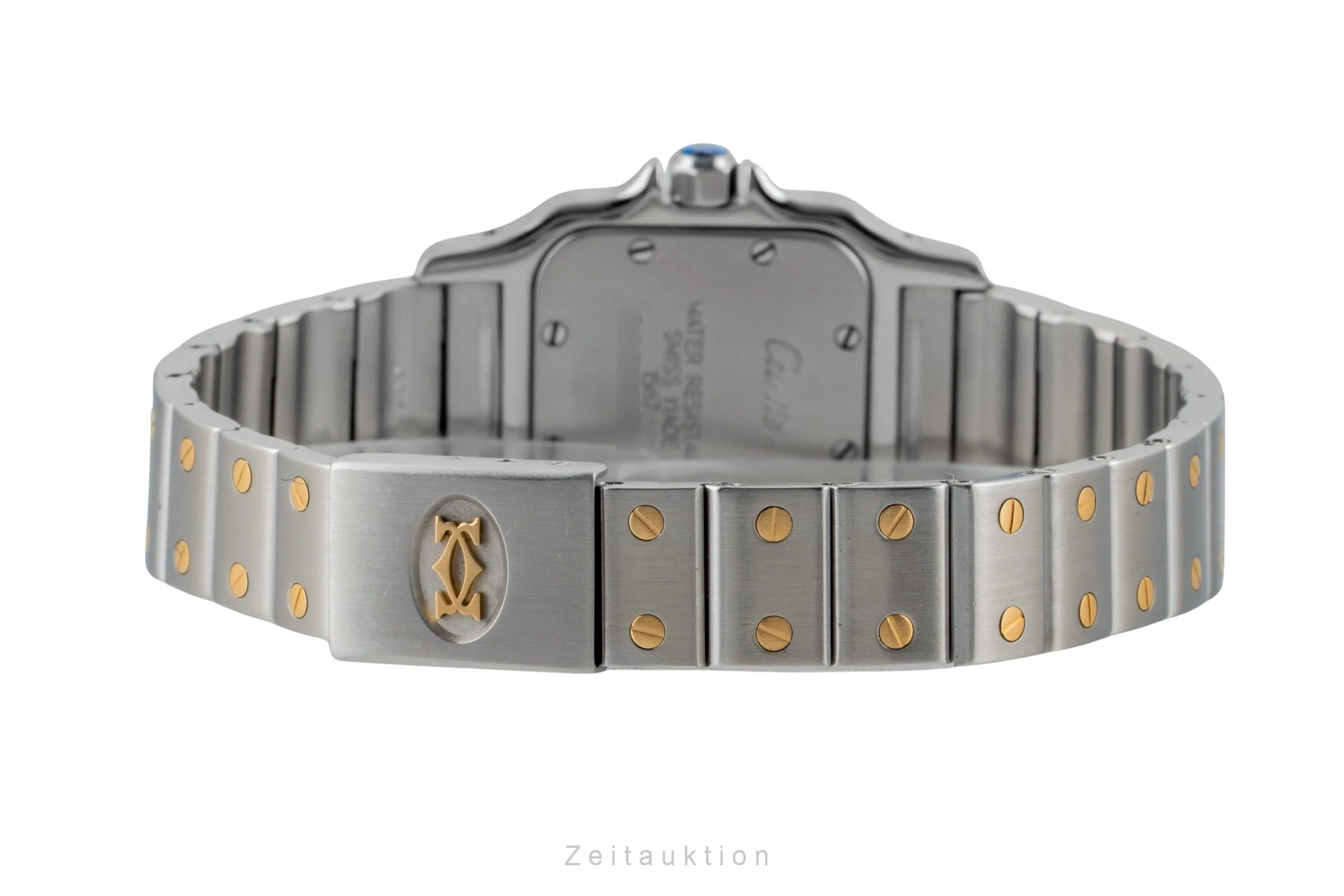Cartier Santos steel / gold quartz women's watch W20012C4  [2507518] - Image 13