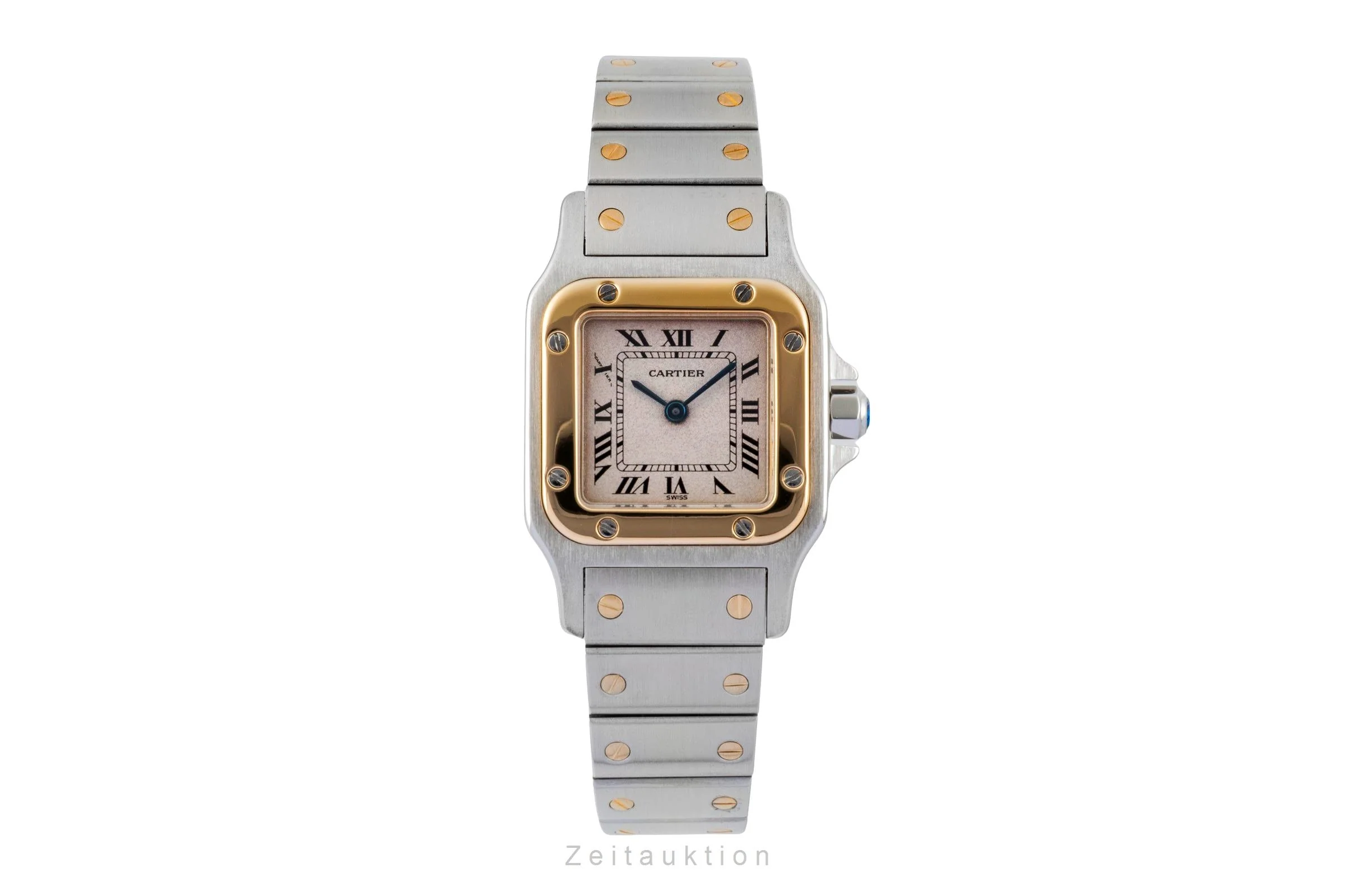 Cartier Santos steel / gold quartz women's watch W20012C4  [2507518] - Image 5