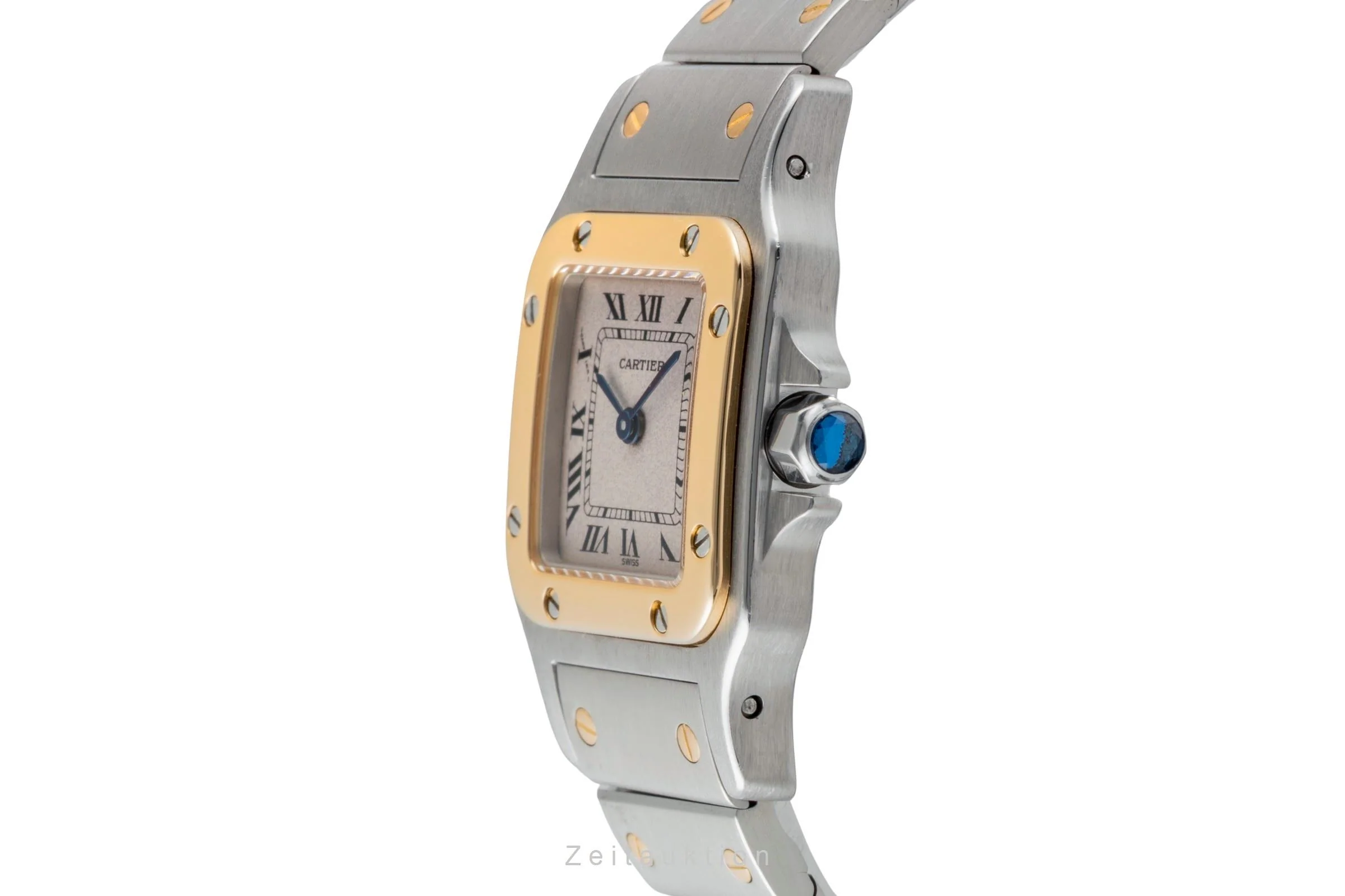 Cartier Santos steel / gold quartz women's watch W20012C4  [2507518] - Image 7