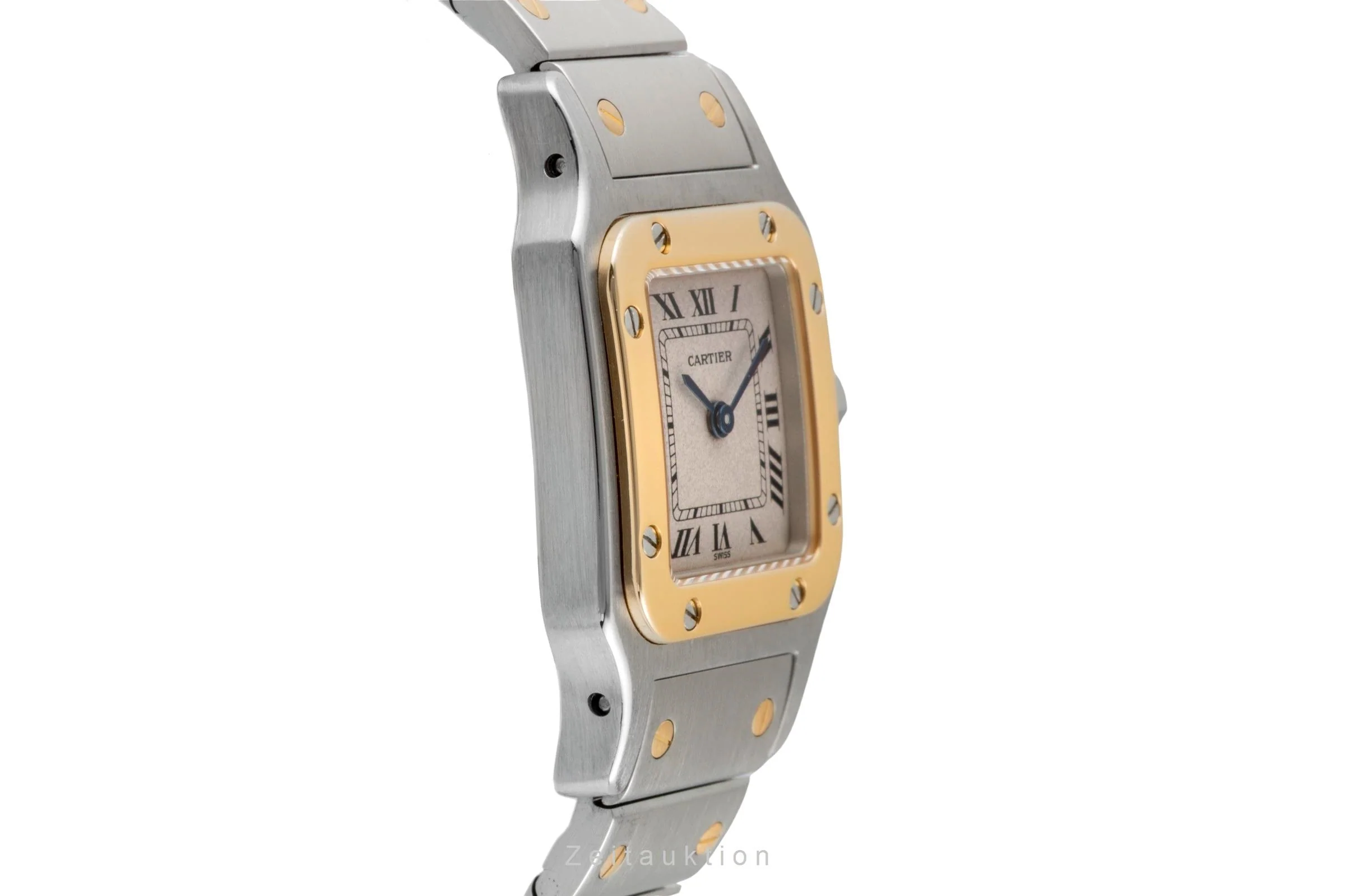 Cartier Santos steel / gold quartz women's watch W20012C4  [2507518] - Image 8