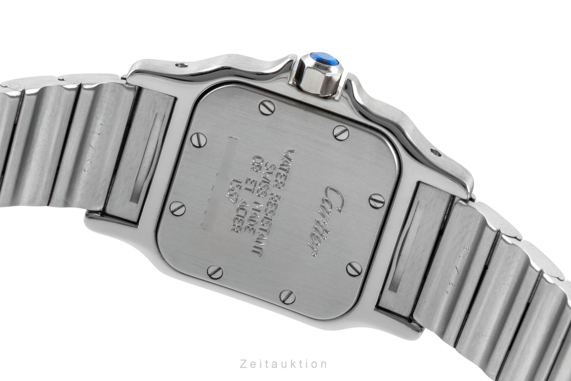 Cartier Santos steel / gold quartz women's watch W20012C4  [2600792] - Image 11