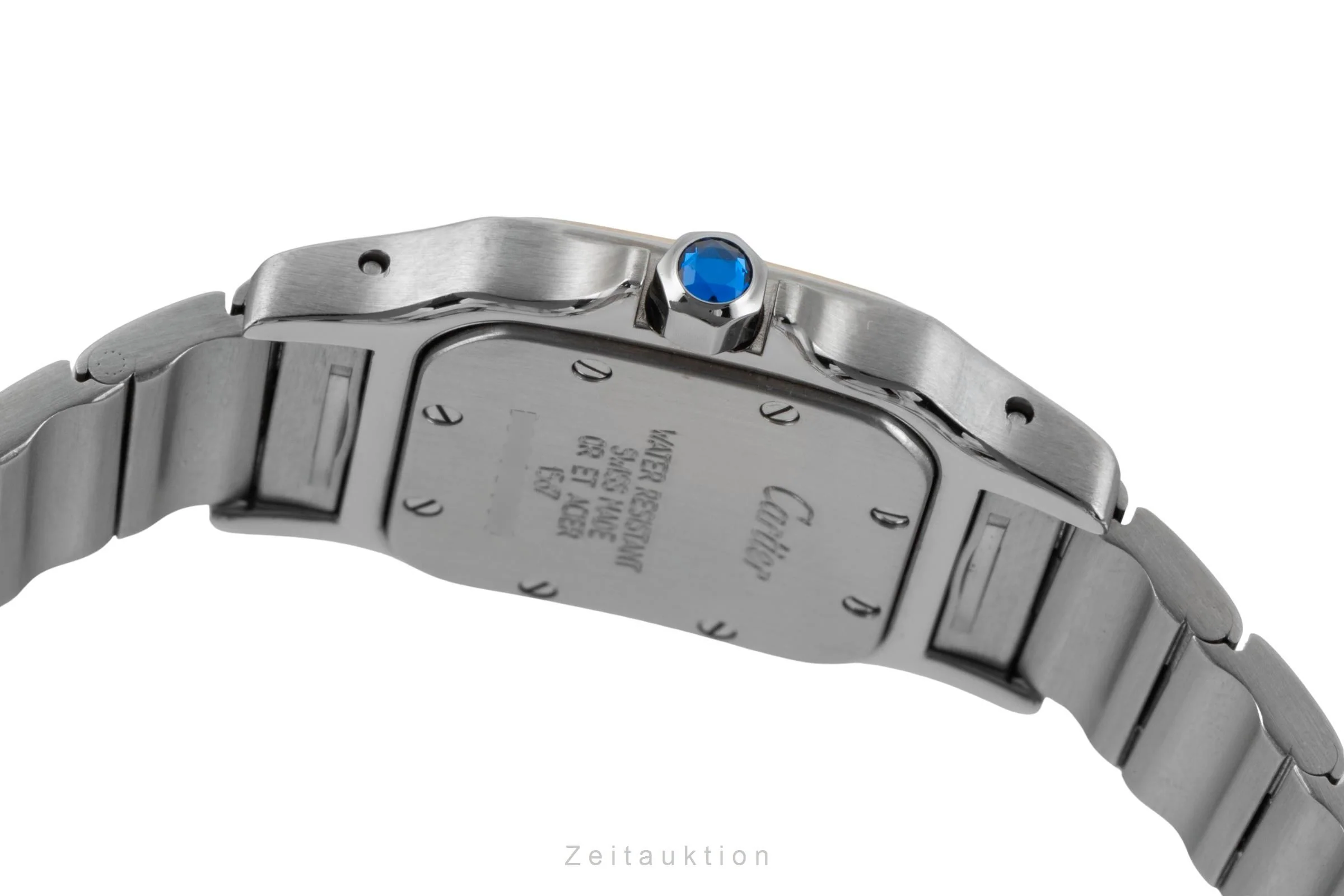Cartier Santos steel / gold quartz women's watch W20012C4  [2600792] - Image 12
