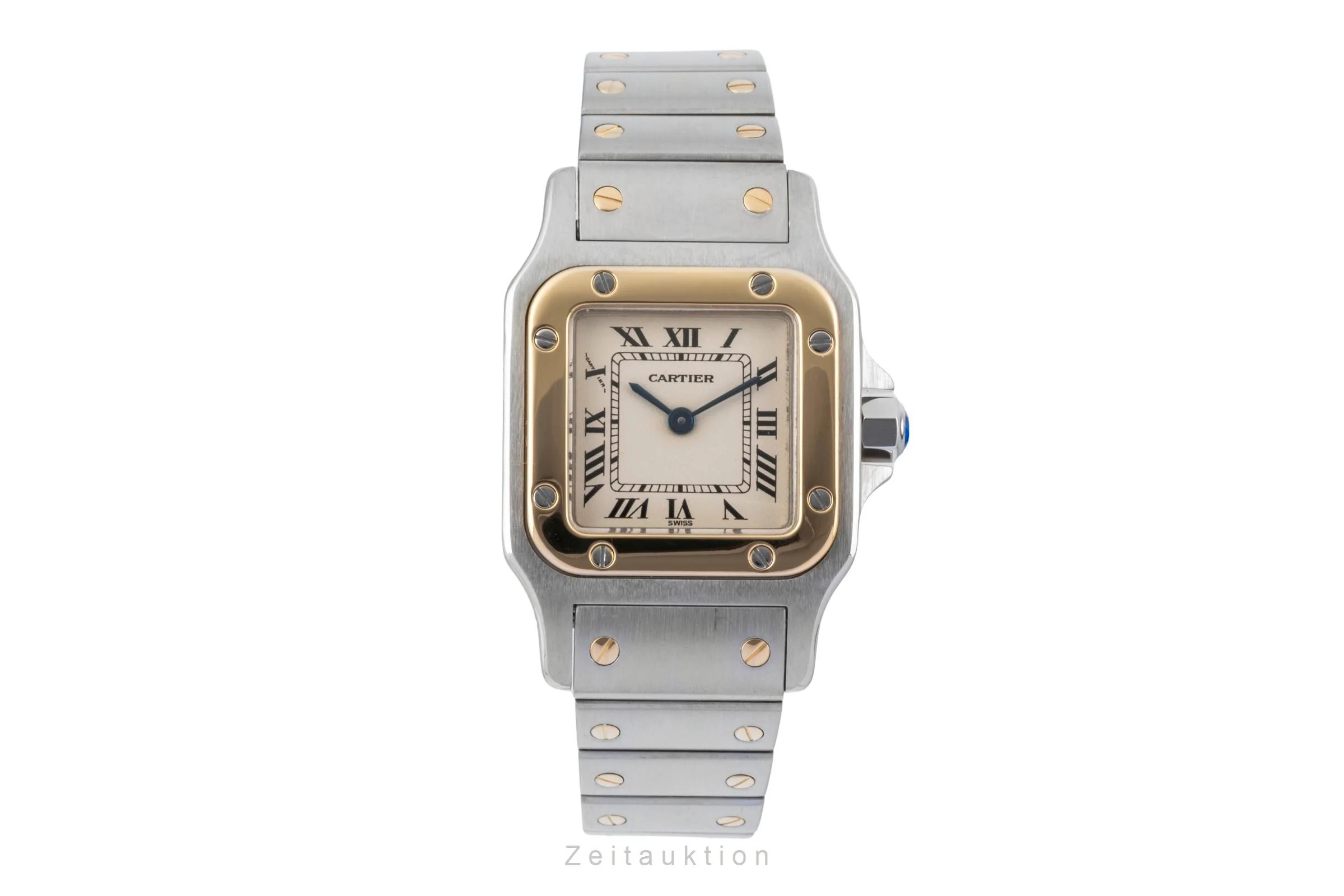 Cartier Santos steel / gold quartz women's watch W20012C4  [2600792] - Image 5