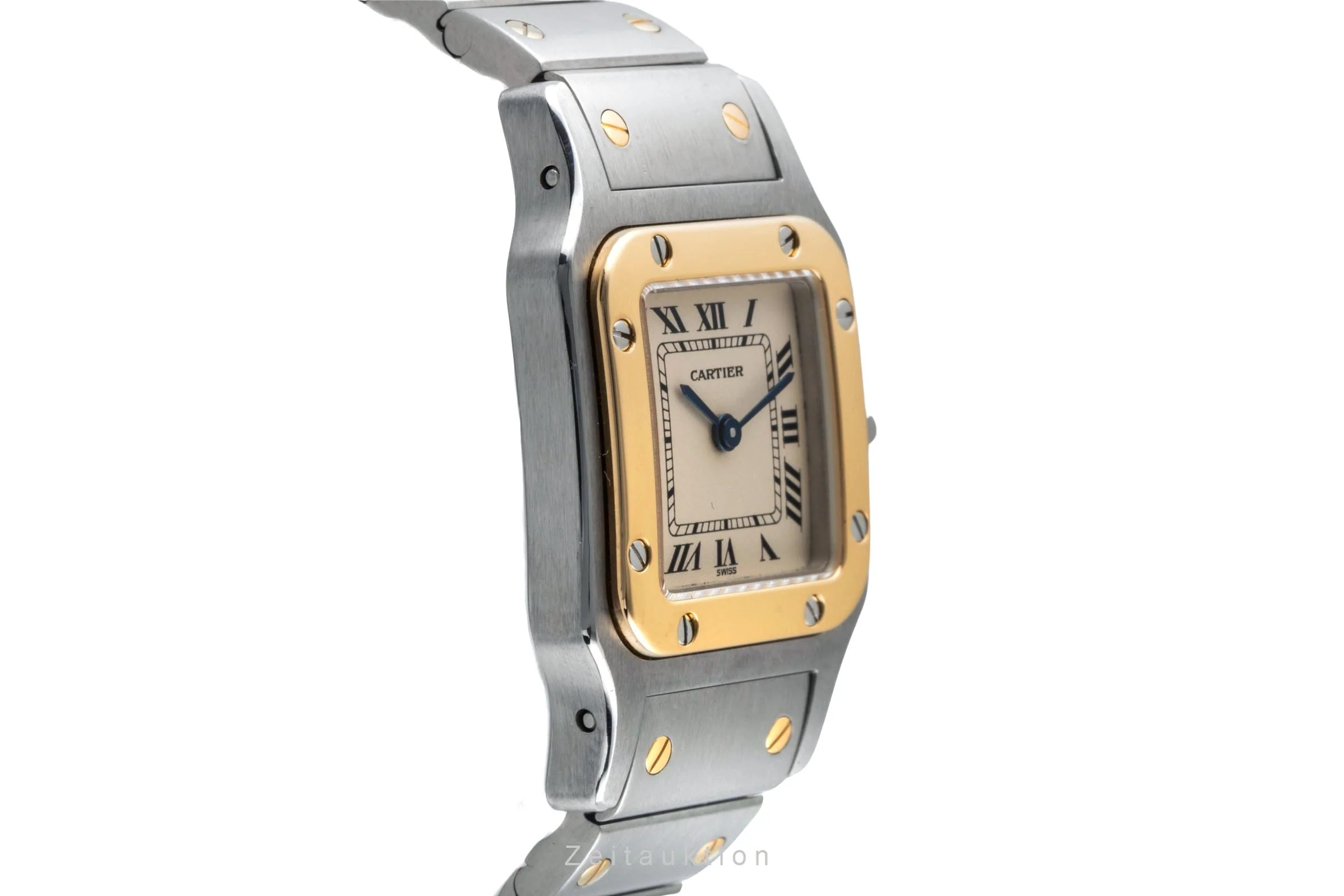 Cartier Santos steel / gold quartz women's watch W20012C4  [2600792] - Image 8