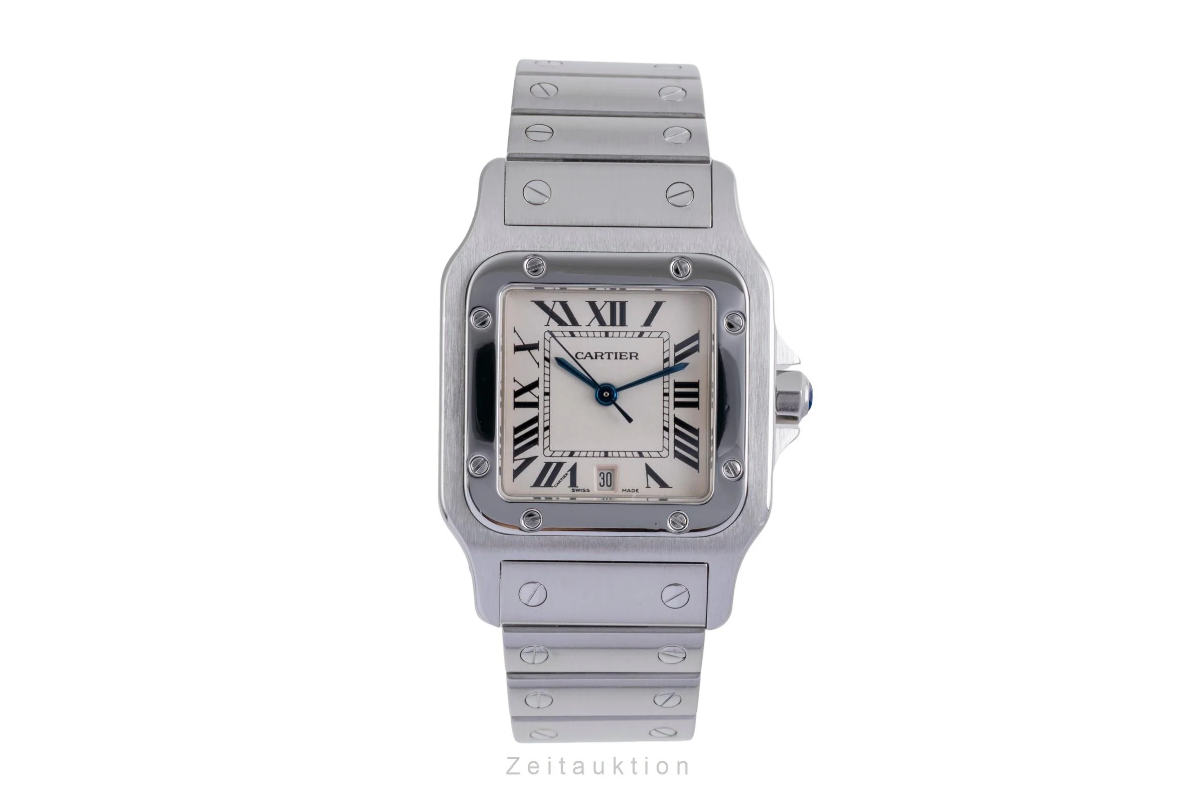 Cartier Santos steel quartz men's watch W20060D6  [2600114] - Image 5